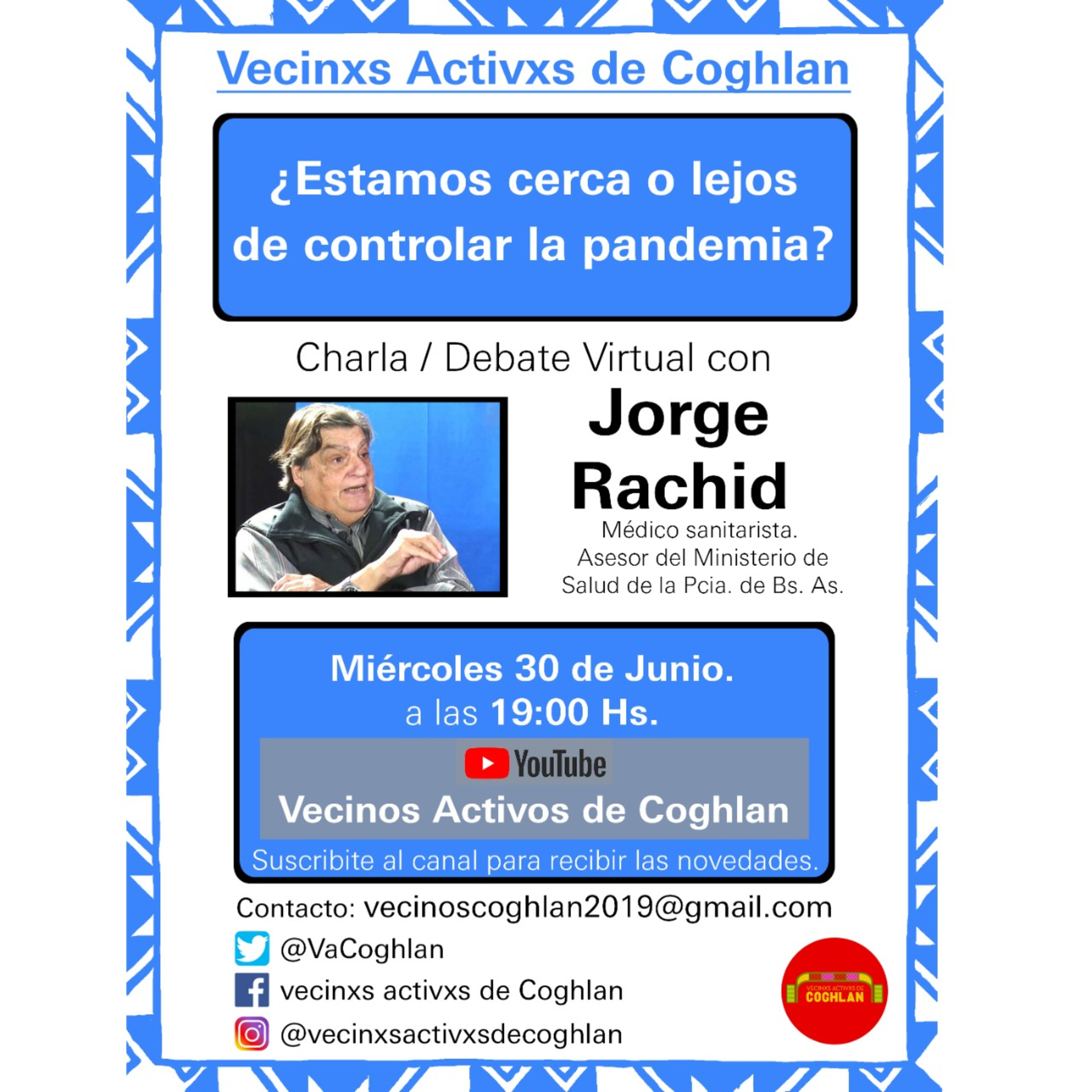 Charlas de los Vecinxs Activxs de COGHLAN