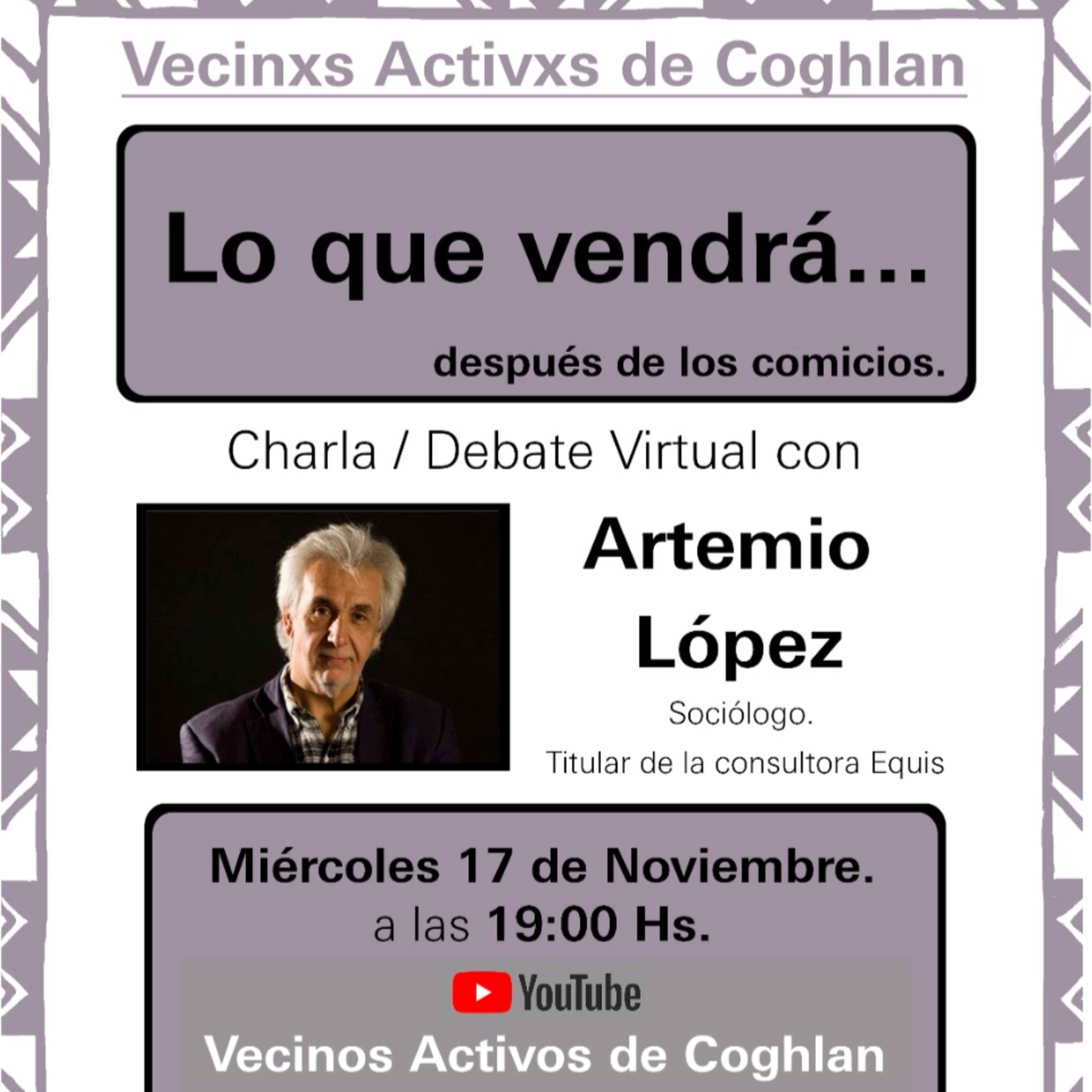 Charlas de los Vecinxs Activxs de COGHLAN