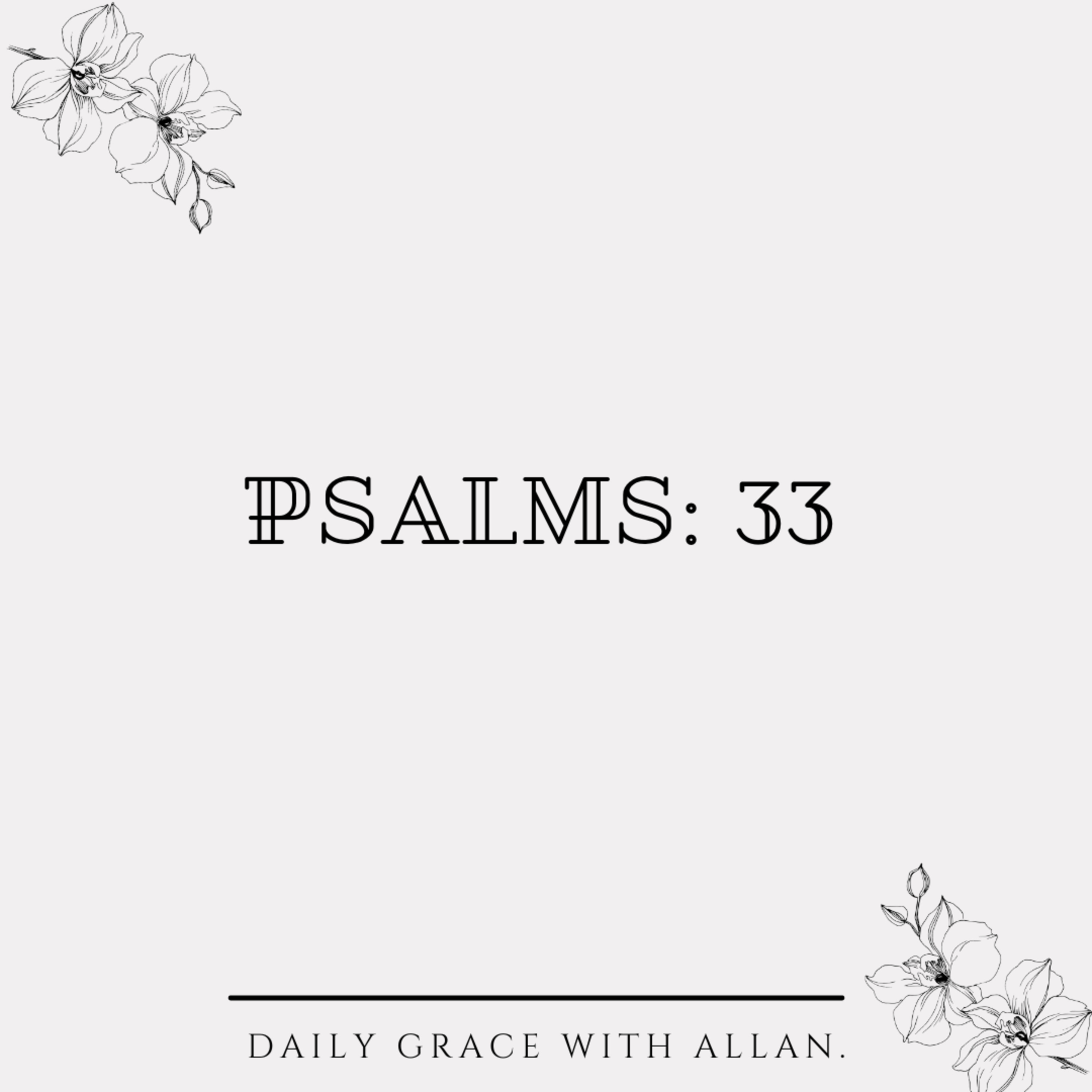 Wonder Chapter: Psalms 33