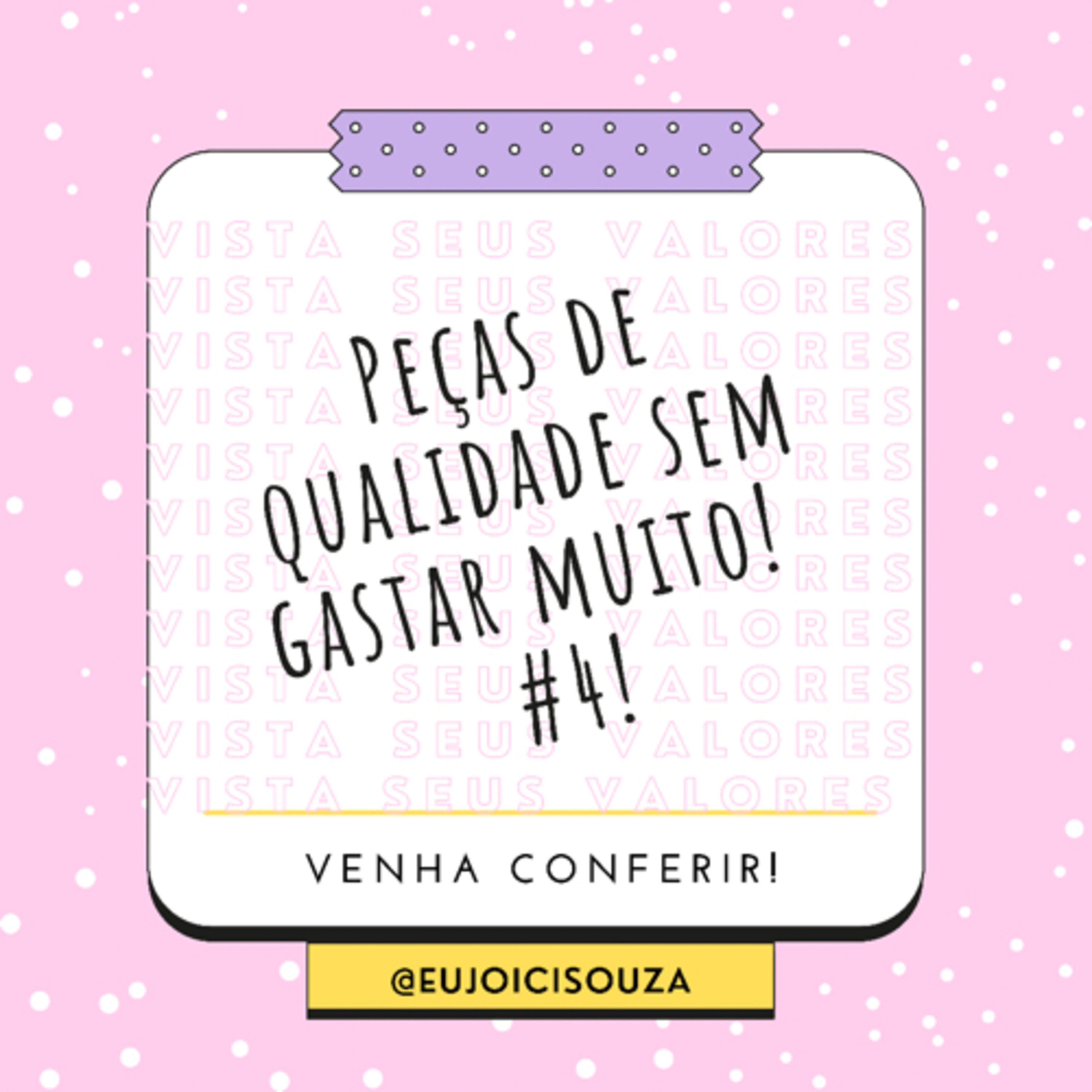 Vista seus valores