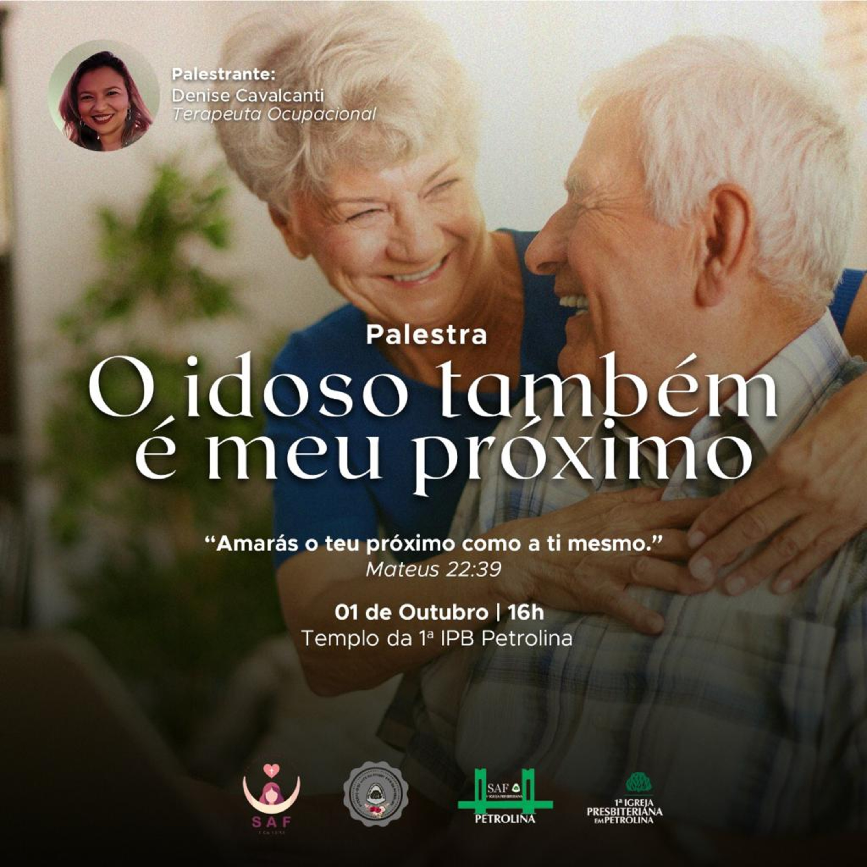 O idoso também é meu próximo - 01 de Outubro de 2022 - Denise Cavalcanti - conf. Mateus 22:39 episode artwork