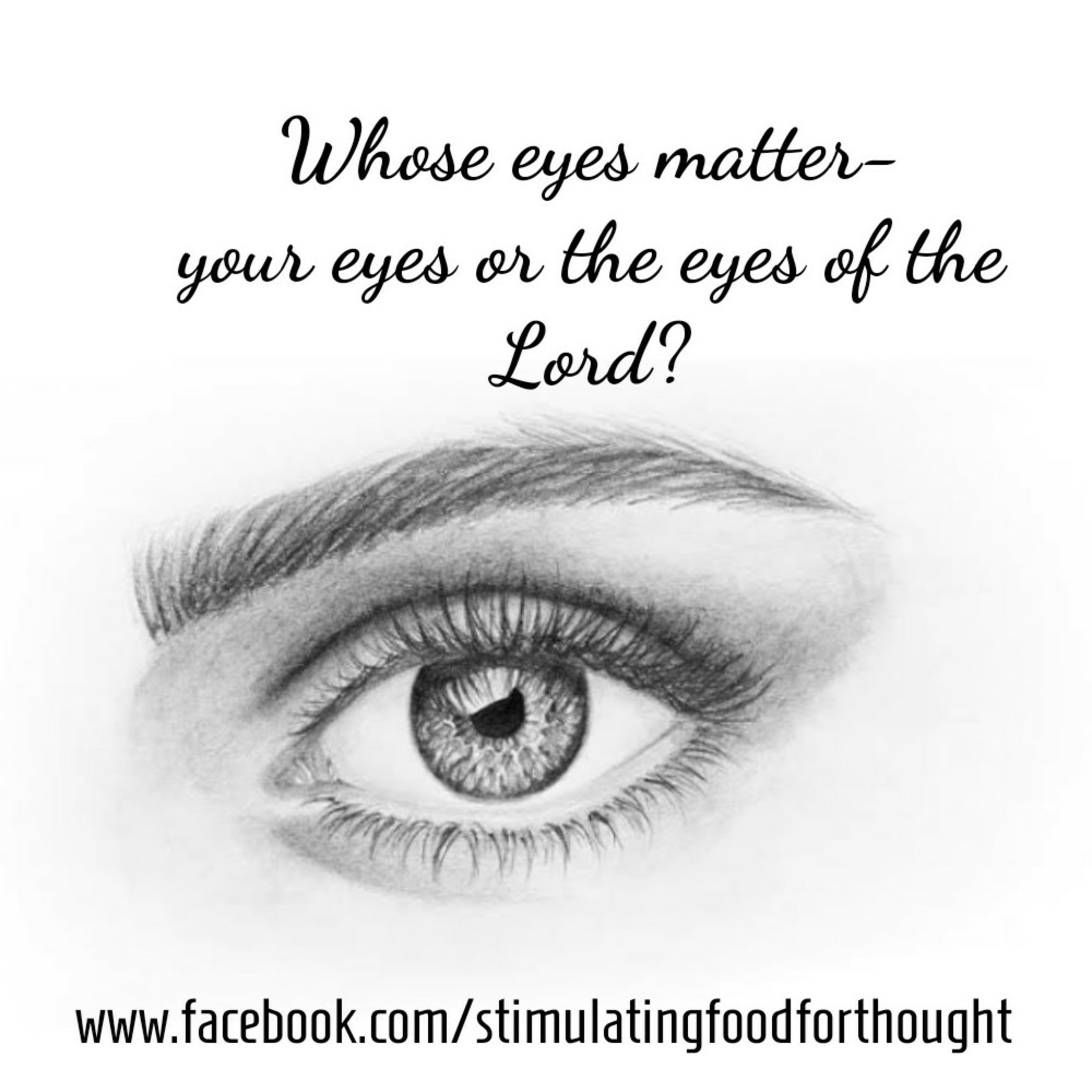 Whose eyes matter- your eyes or the eyes of the Lord? episode artwork
