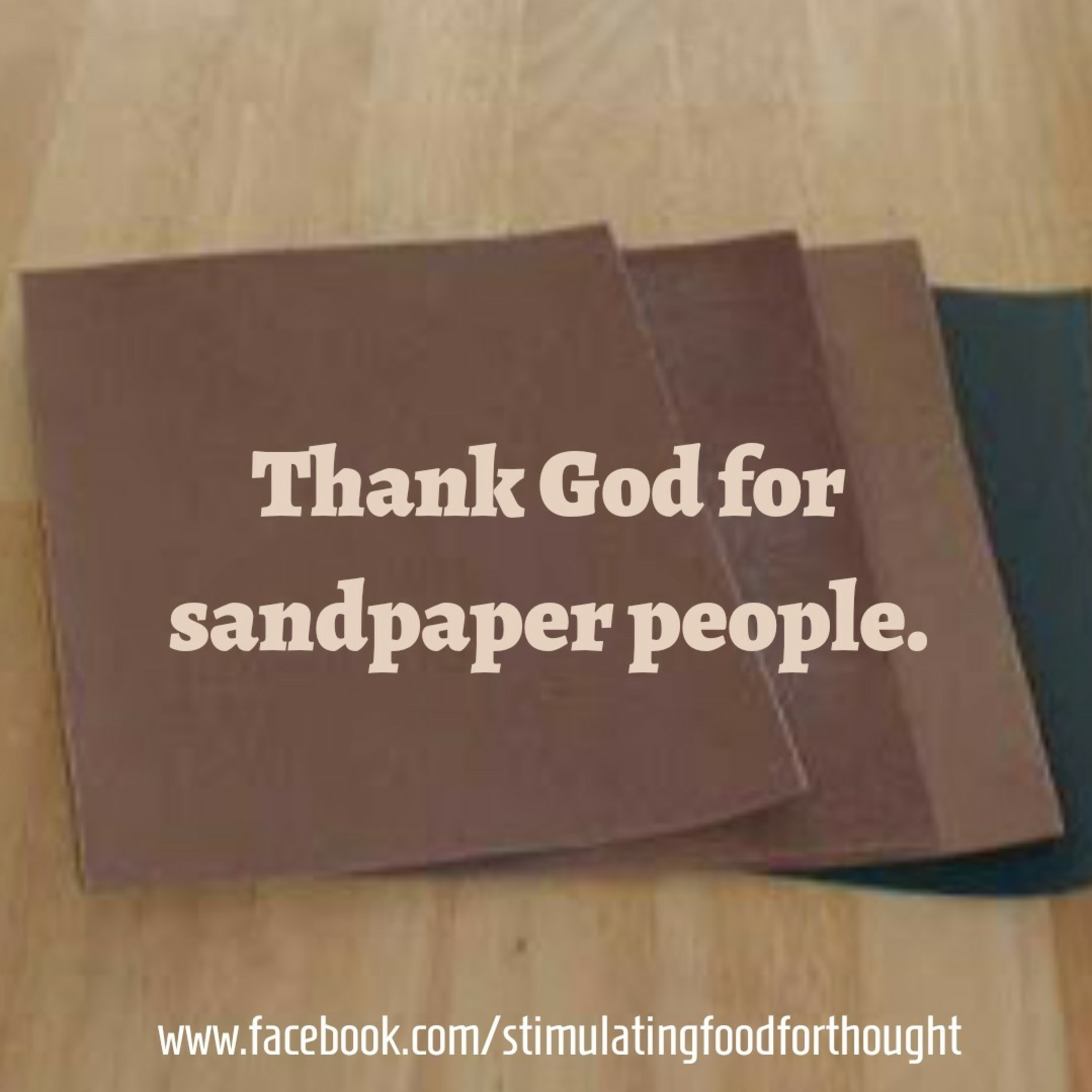 Thank God for sandpaper people. episode artwork