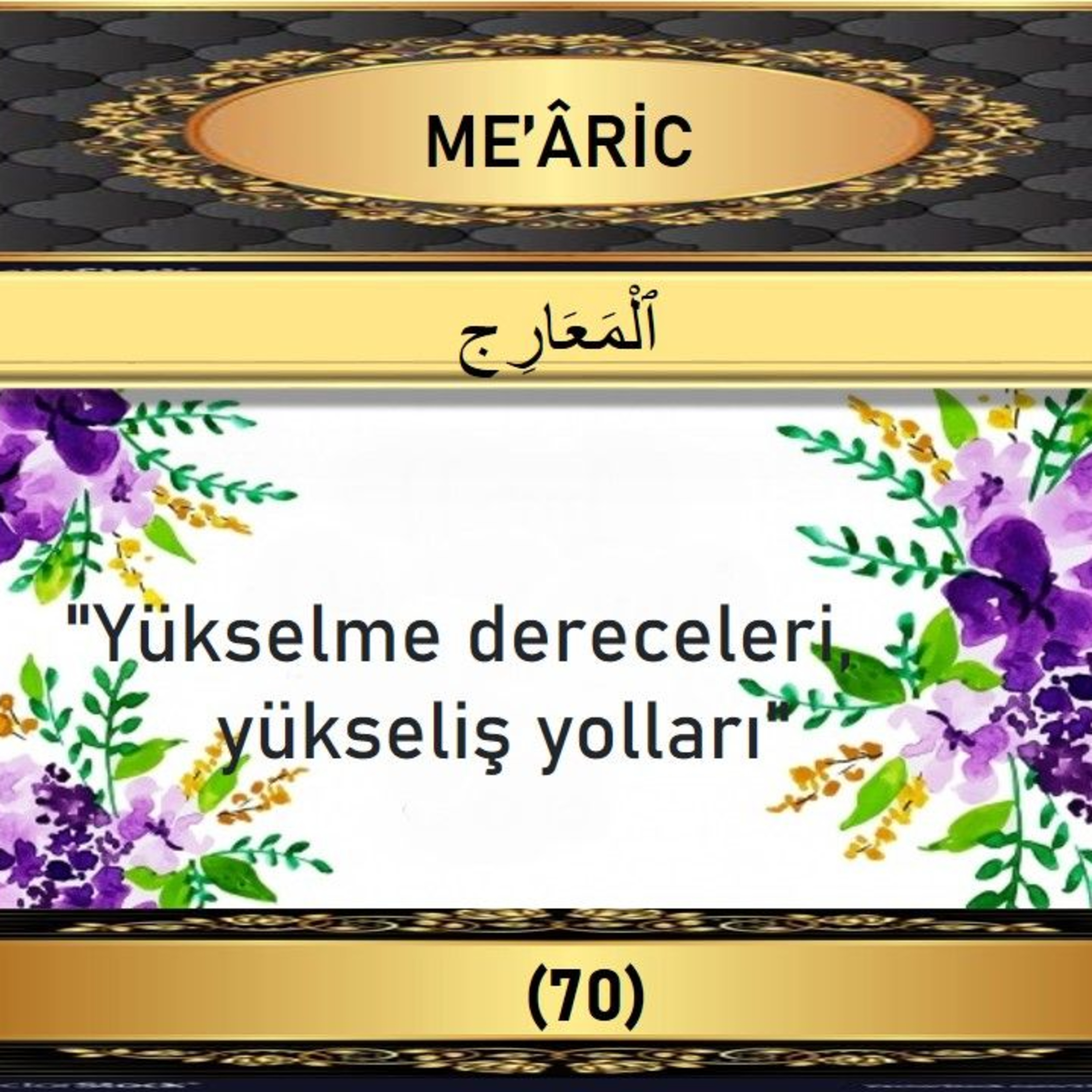 70. Mearic Suresi - Yaşar Nuri Öztürk Sesi ve Meali ile (2001) episode artwork