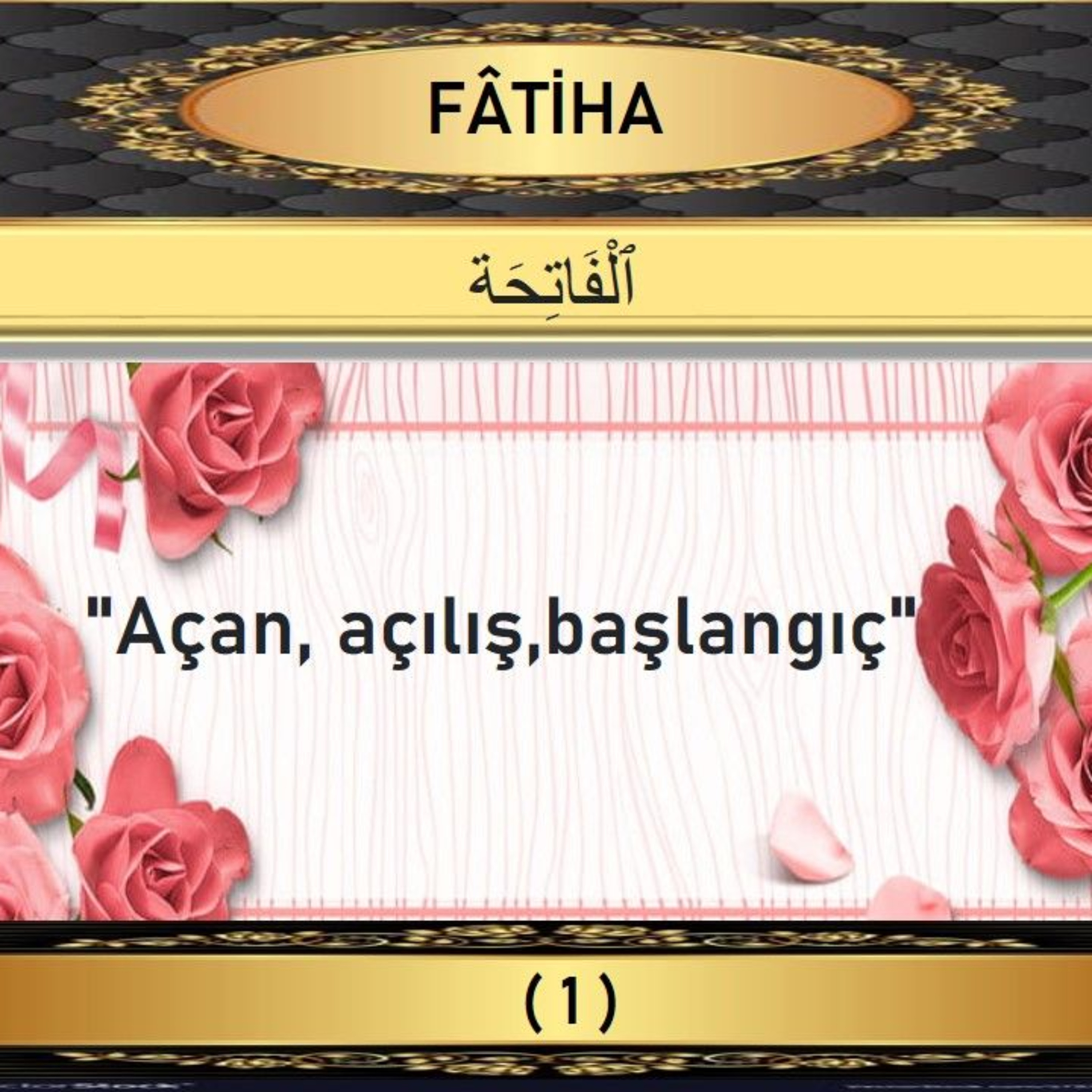 01. Fatiha Suresi - Yaşar Nuri Öztürk Sesi ve Meali ile (2001) episode artwork