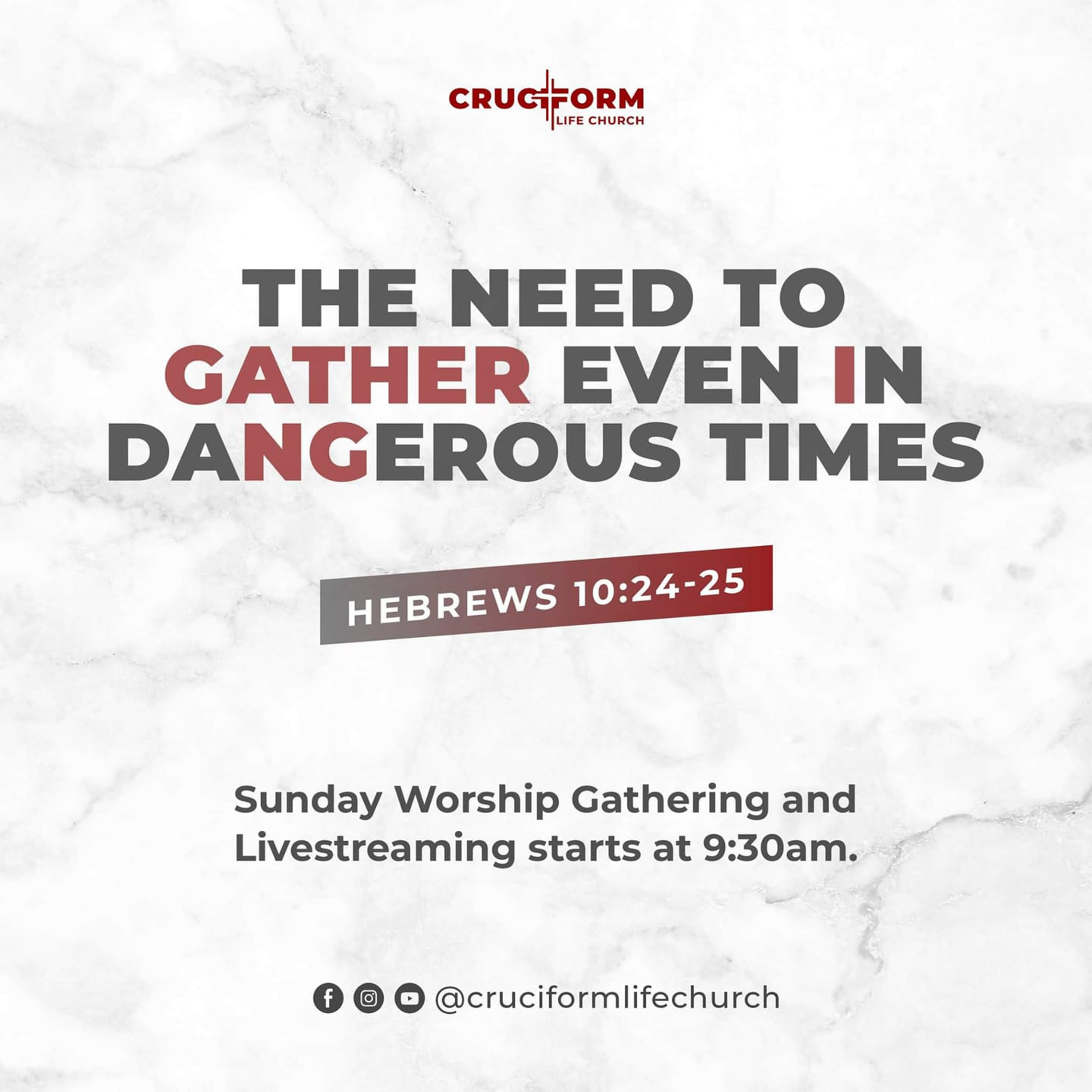 THE NEED TO GATHER EVEN IN DANGEROUS TIMES episode artwork