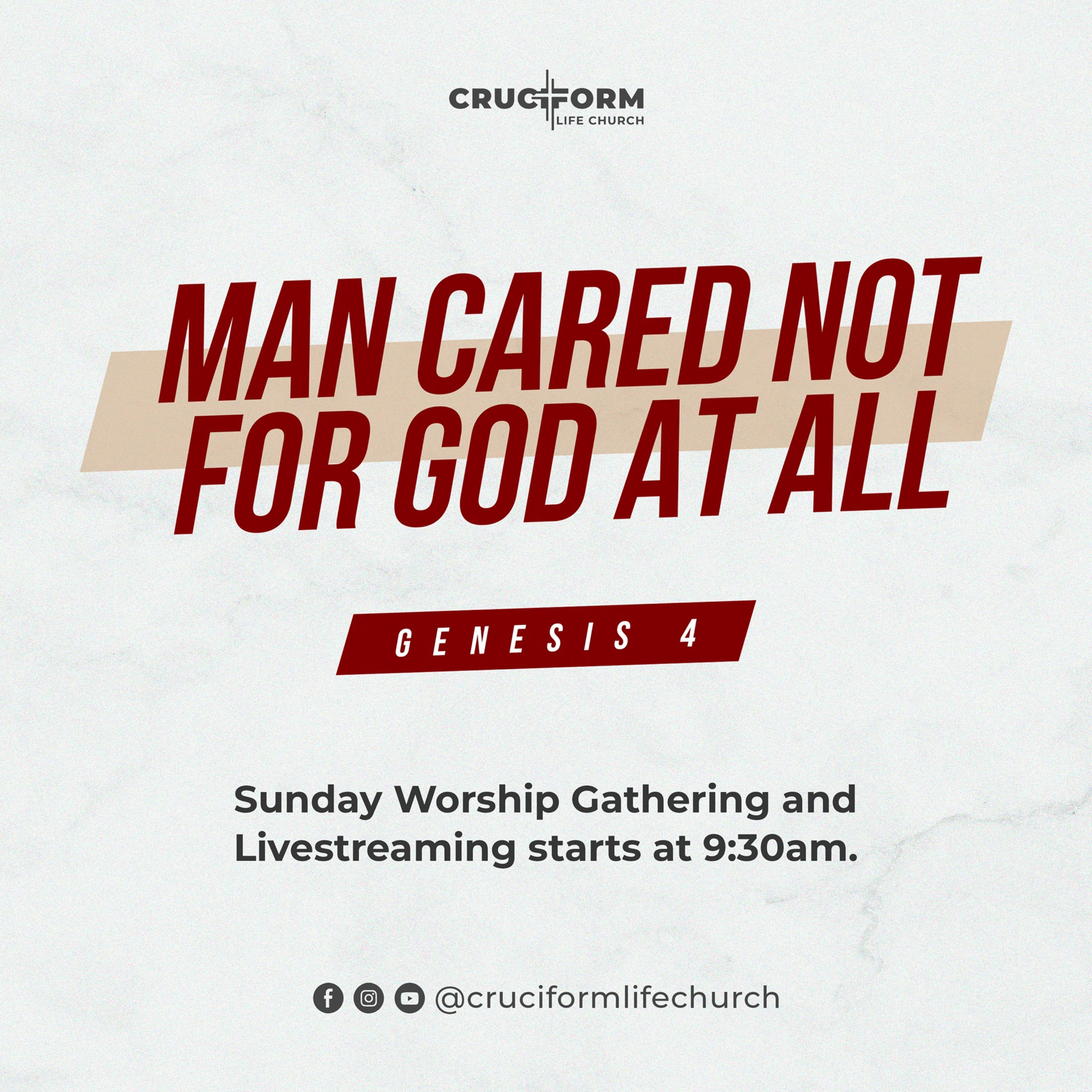 MAN CARED NOT FOR GOD AT ALL episode artwork