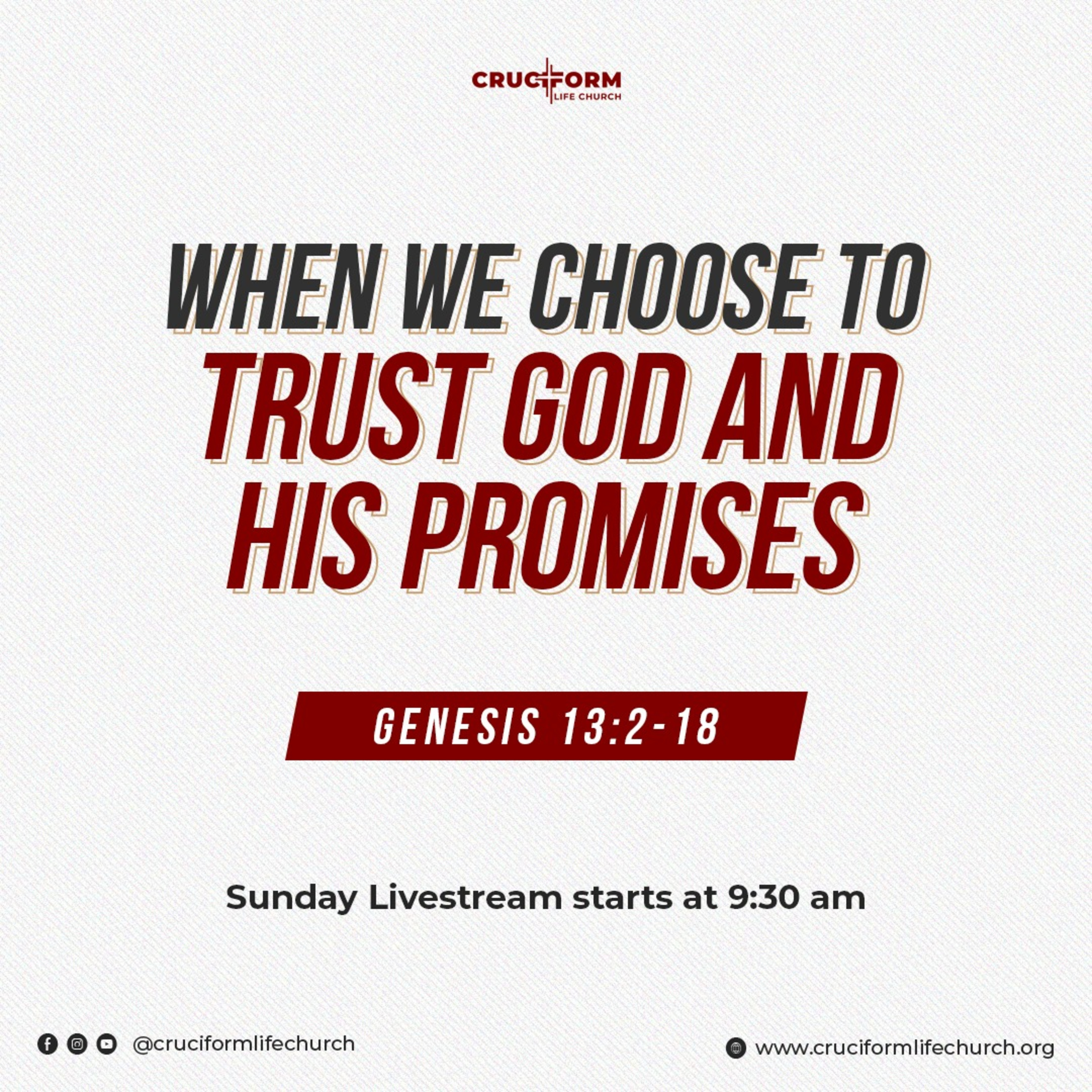 WHEN WE CHOOSE TO TRUST GOD AND HIS PROMISES episode artwork