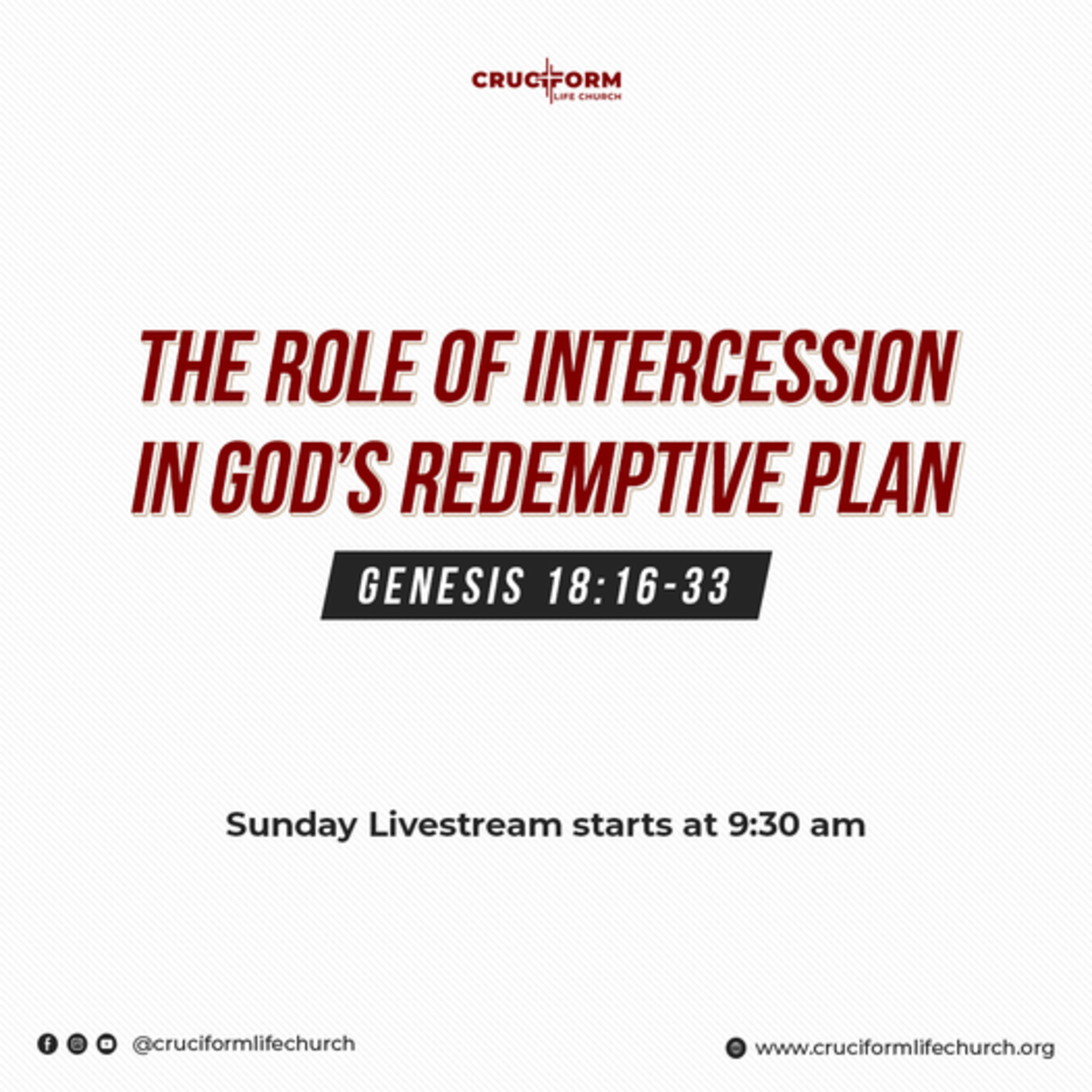 THE ROLE OF INTERCESSION IN GOD'S REDEMPTIVE PLAN episode artwork