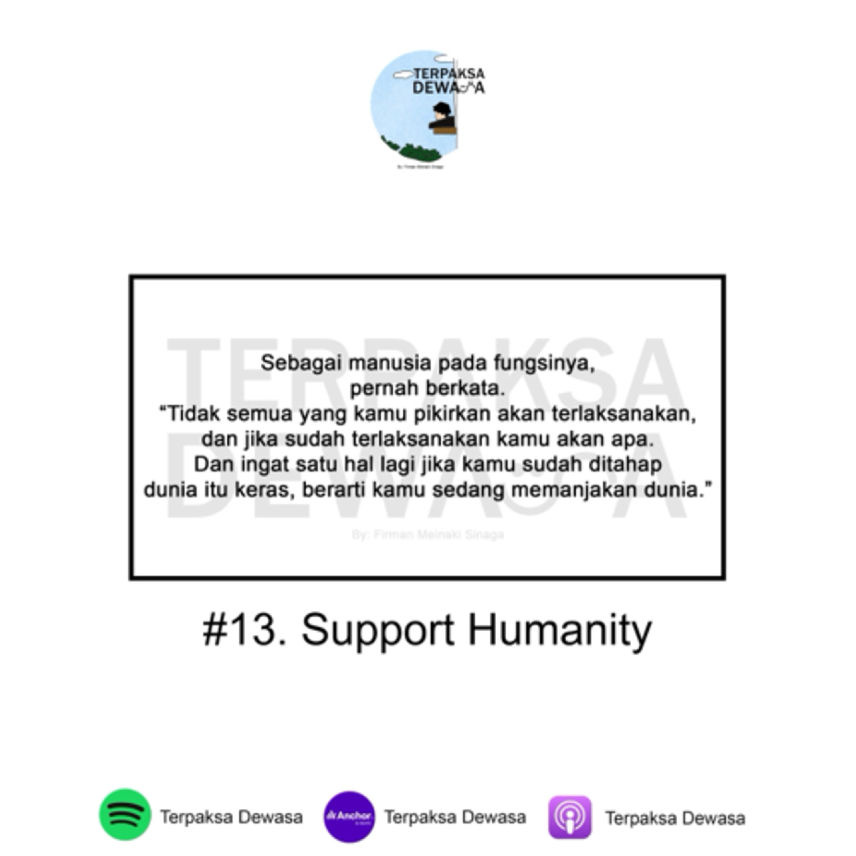 #13. Support Humanity episode artwork