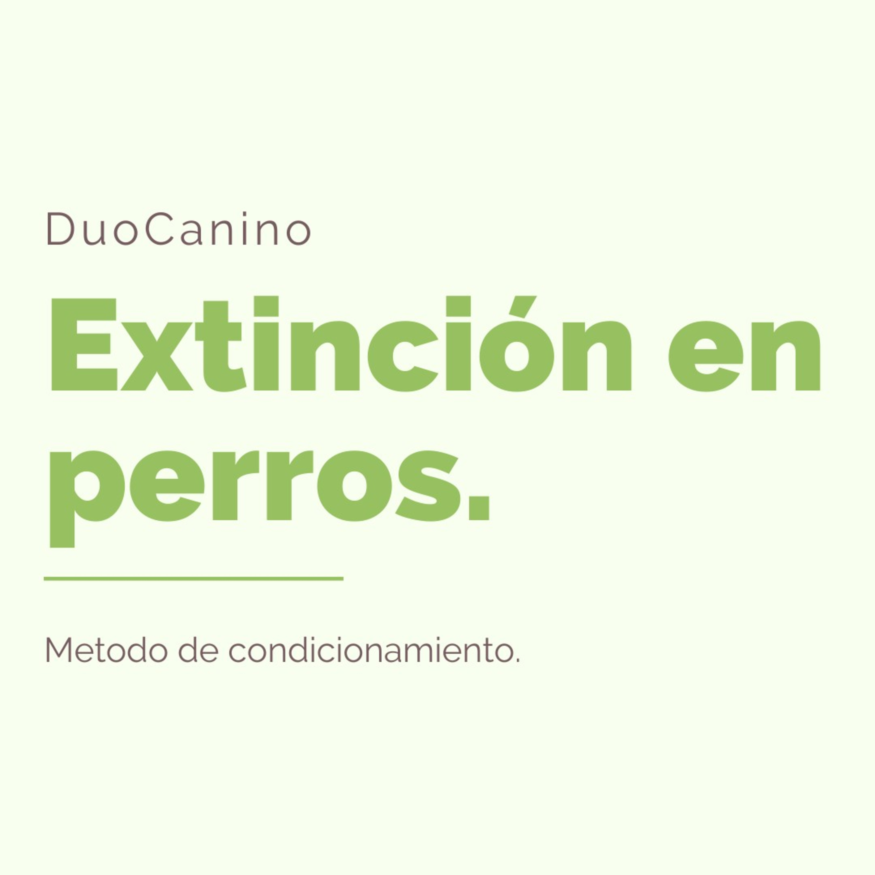 Extinción en perros  episode artwork