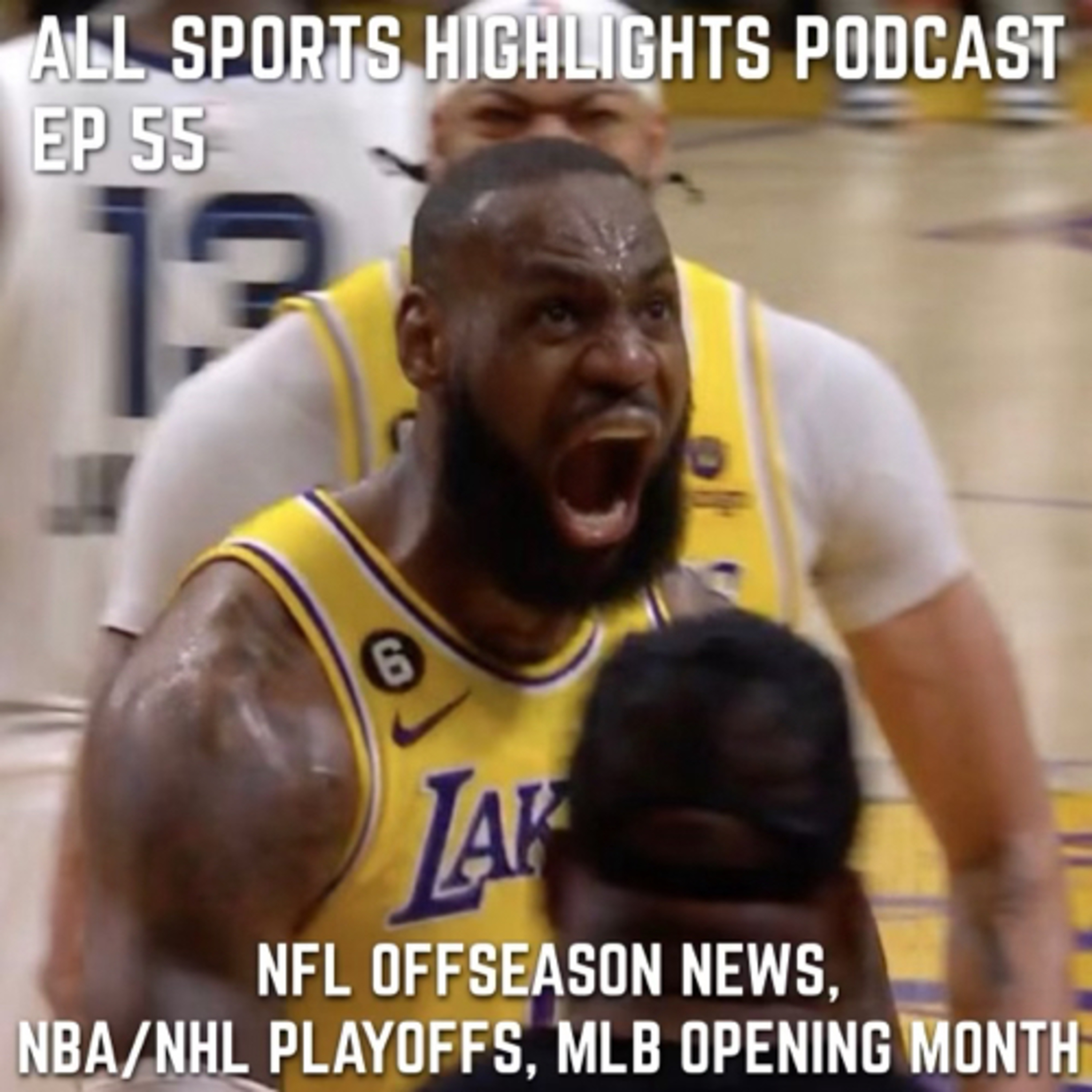 All Sports Highlights Podcast Episode 55 NBA/NHL Playoffs Talk NFL off-season and MLB/WWE Talk  episode artwork