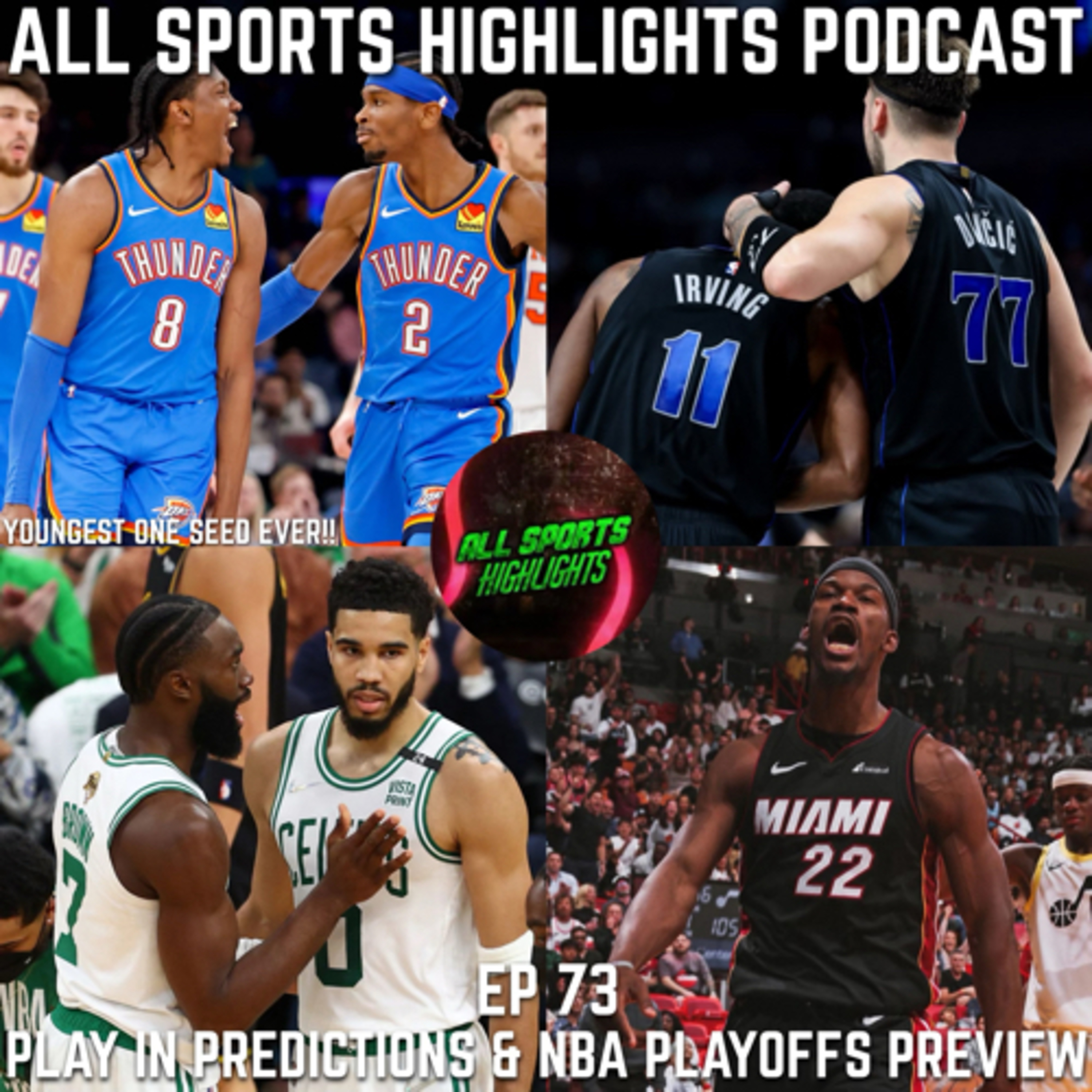 All Sports Highlights Podcast Ep 73 Play In predictions/NBA Playoff Preview and More! episode artwork