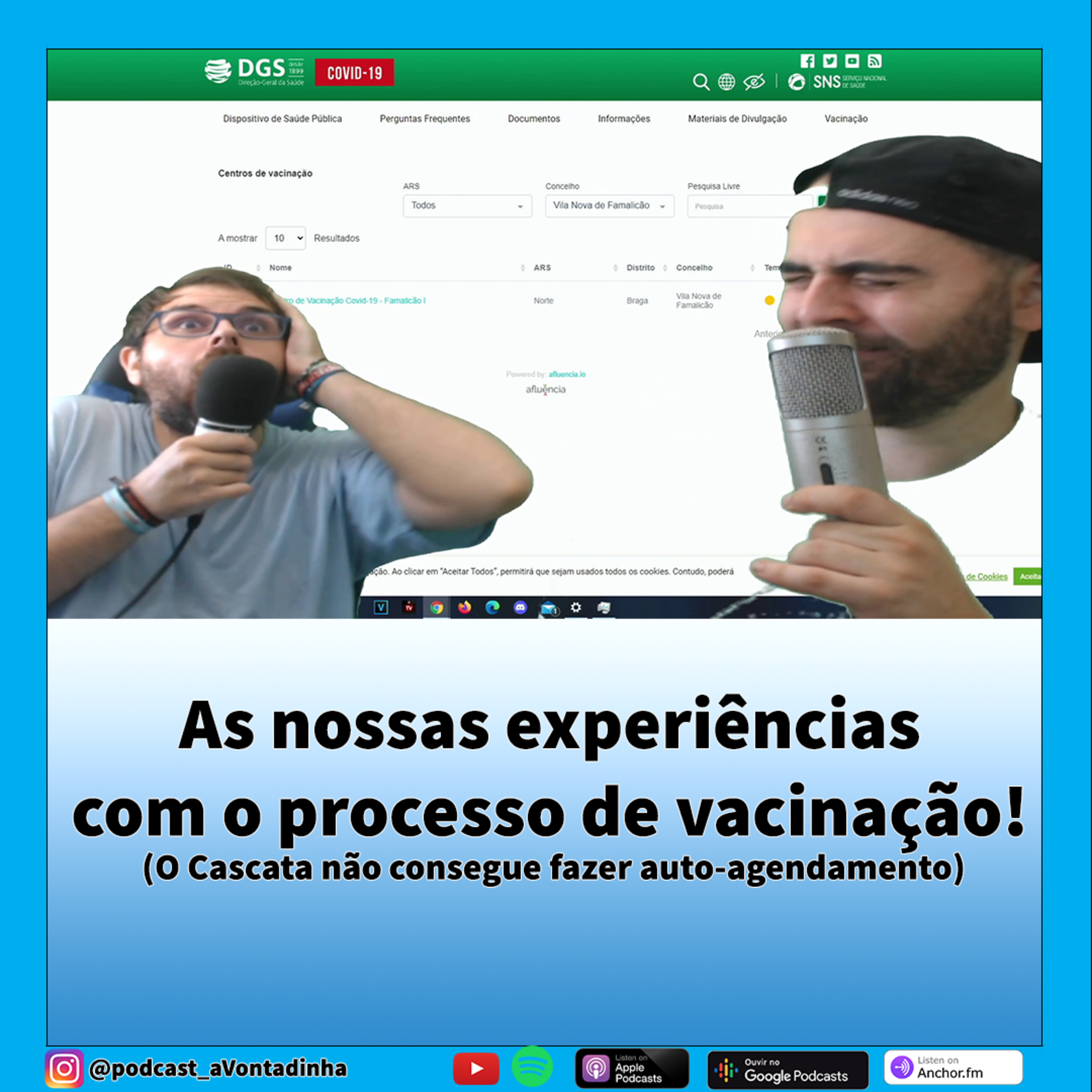 A nossa experiência com o processo de vacinação! (O Cascata não consegue fazer auto-agendamento?) episode artwork