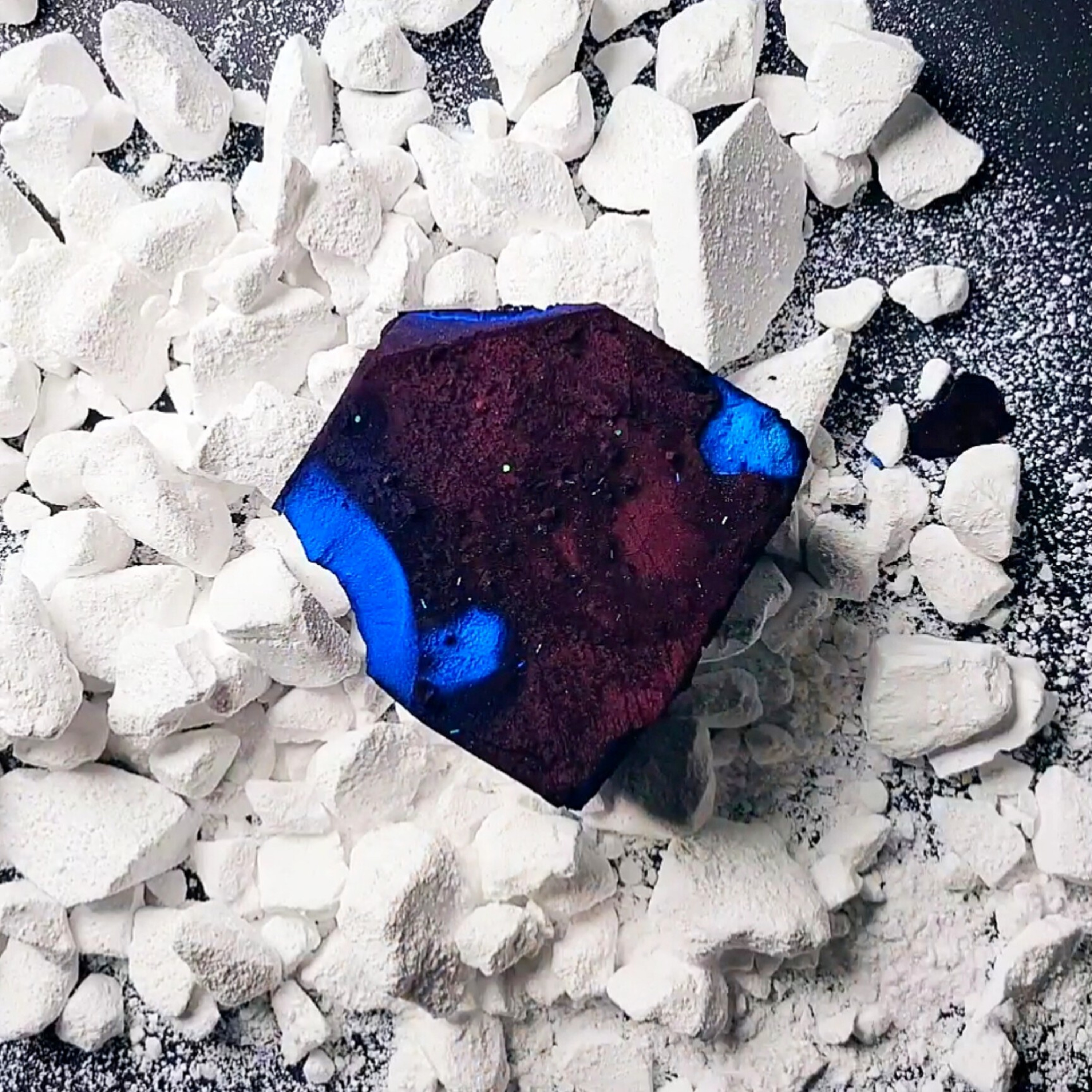 Deep Blue Dyed Chalk on a Bed of Chunks 💙