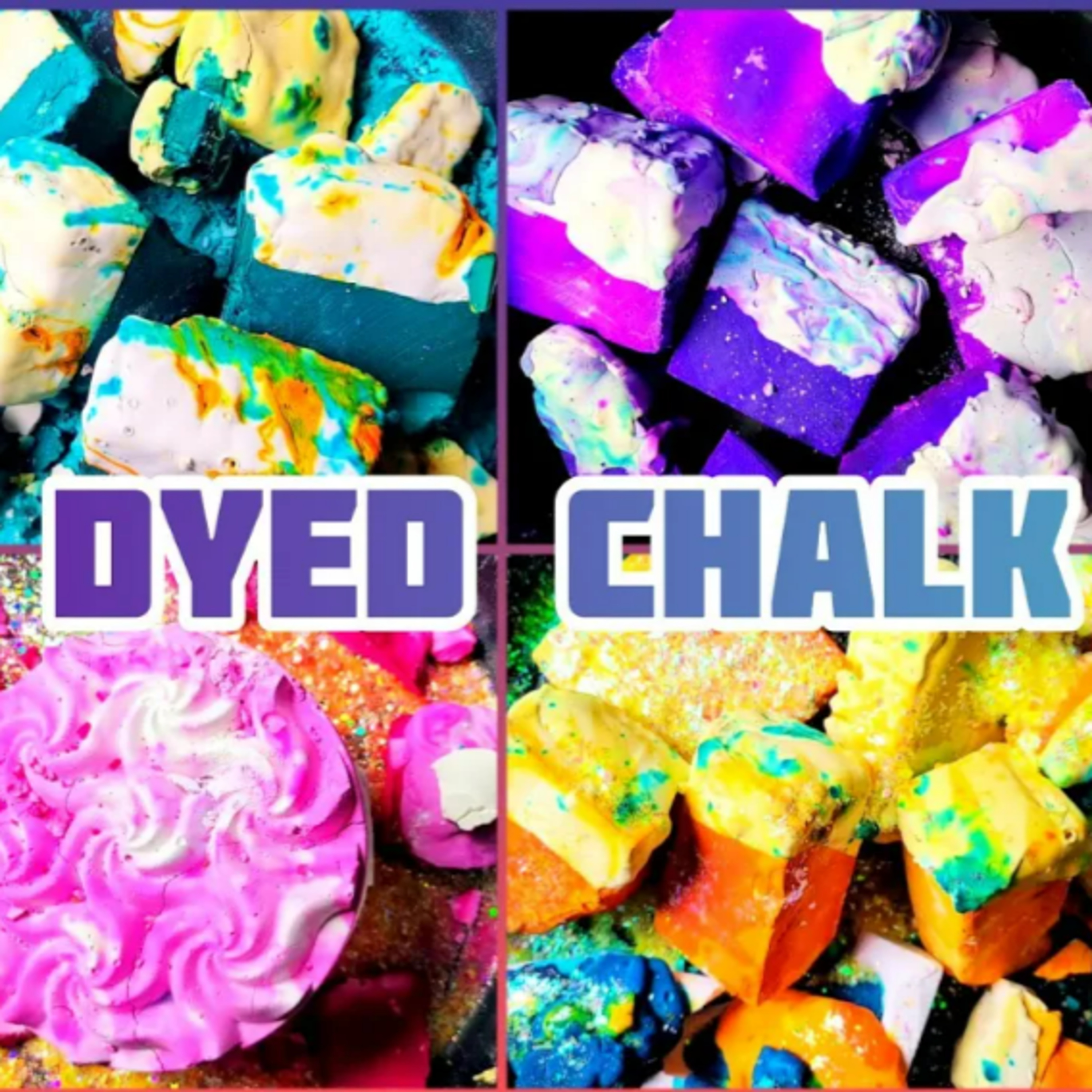 Bon Ami Dipped Dyed Gym Chalk ASMR Edits Compilation + 2X SPEED VERSION 🌈🔥