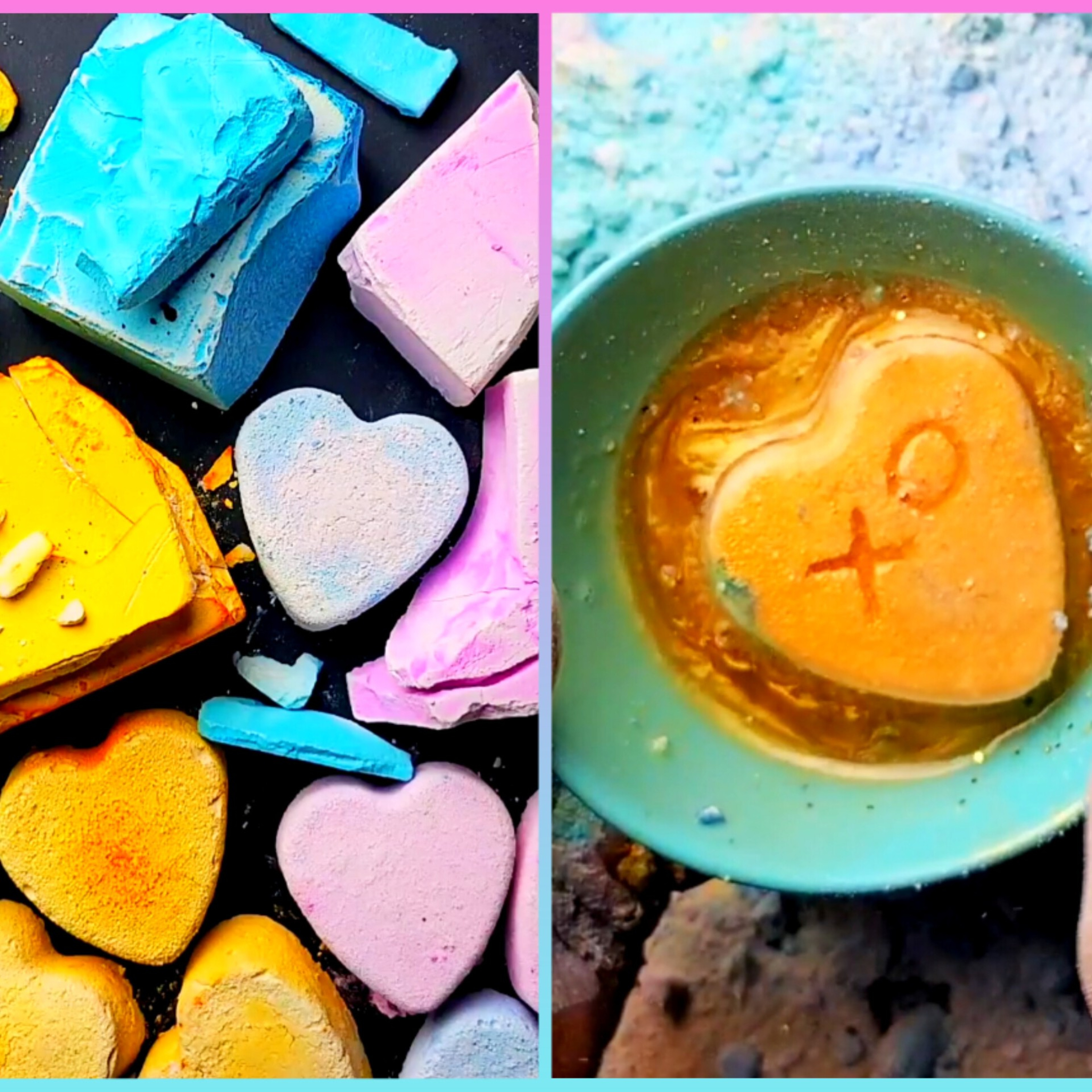 Pastel Hearts & Dyed Chalk Collab w/ TiffanyCrumbles