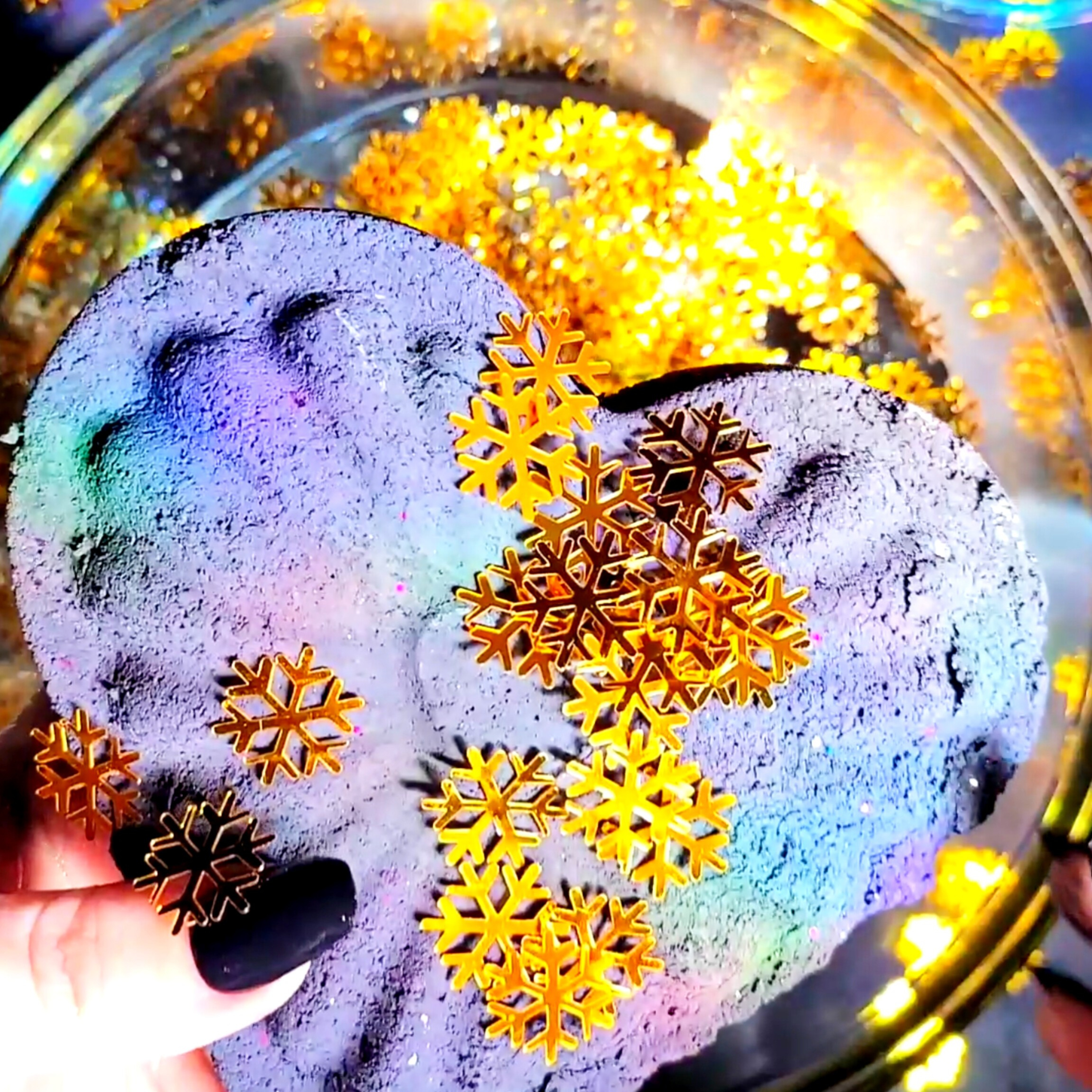Black Iron Oxide Rainbow Water Crumbles! 🌊🖤 Black Collab Series w/ @CalicoCrunchASMR Pt 3/5