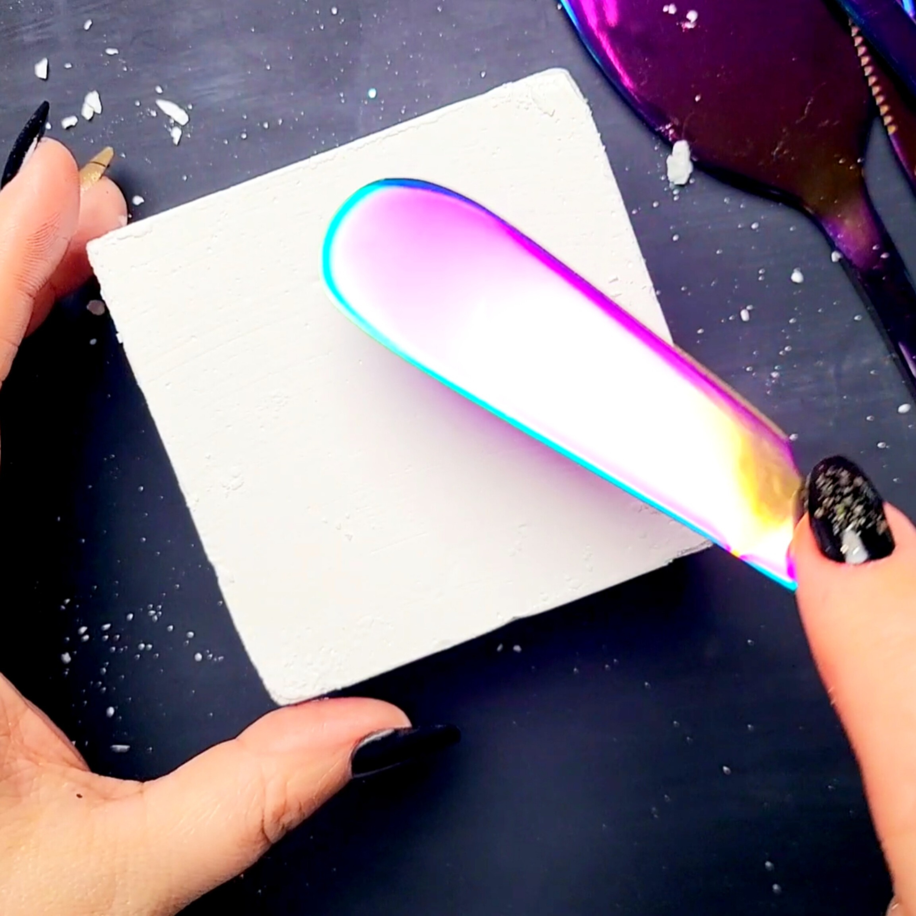 New Tools + ASMR Carving + Glitter Bomb 💕💐 Thank you Silvia Navas!