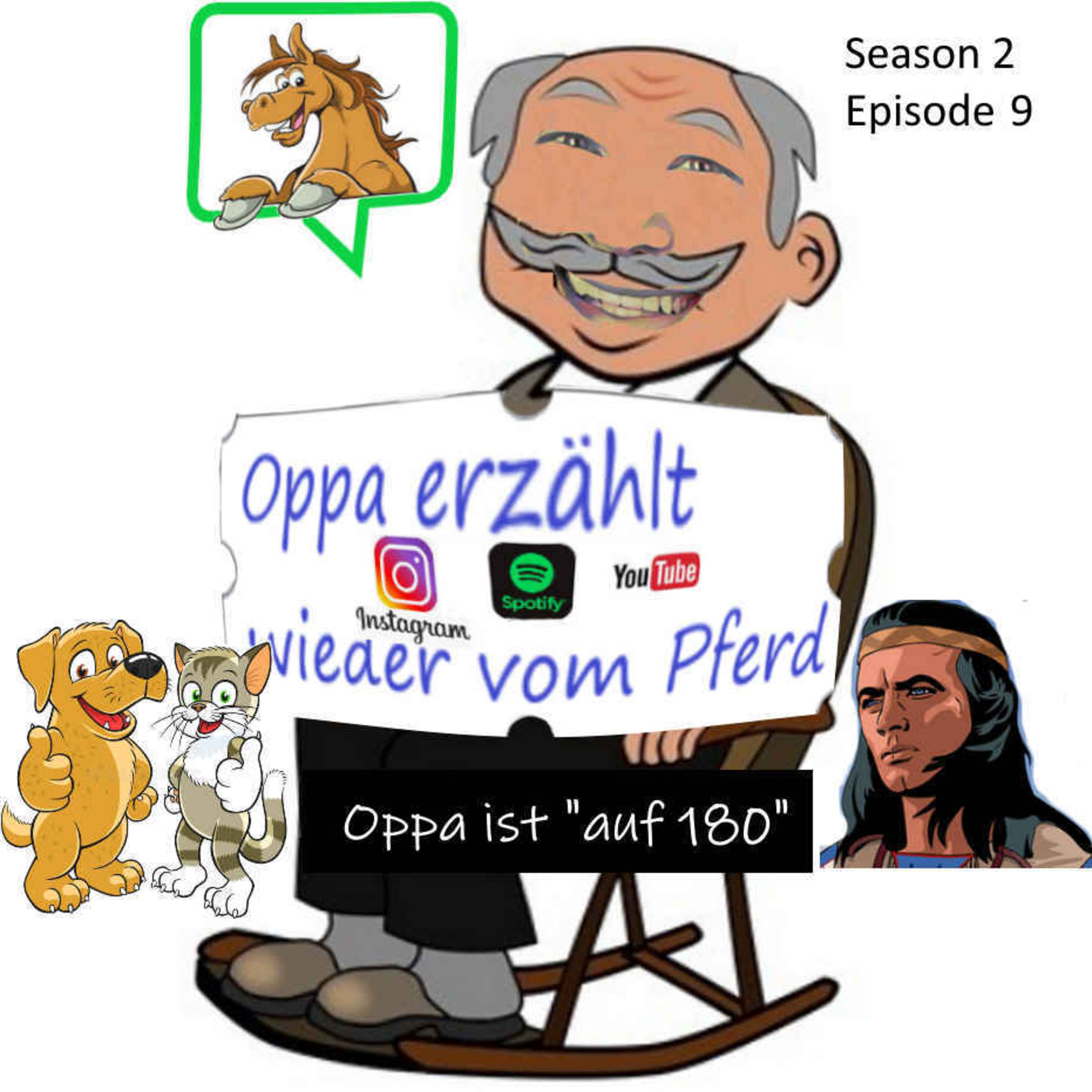Oppa erzählt wieder vom Pferd