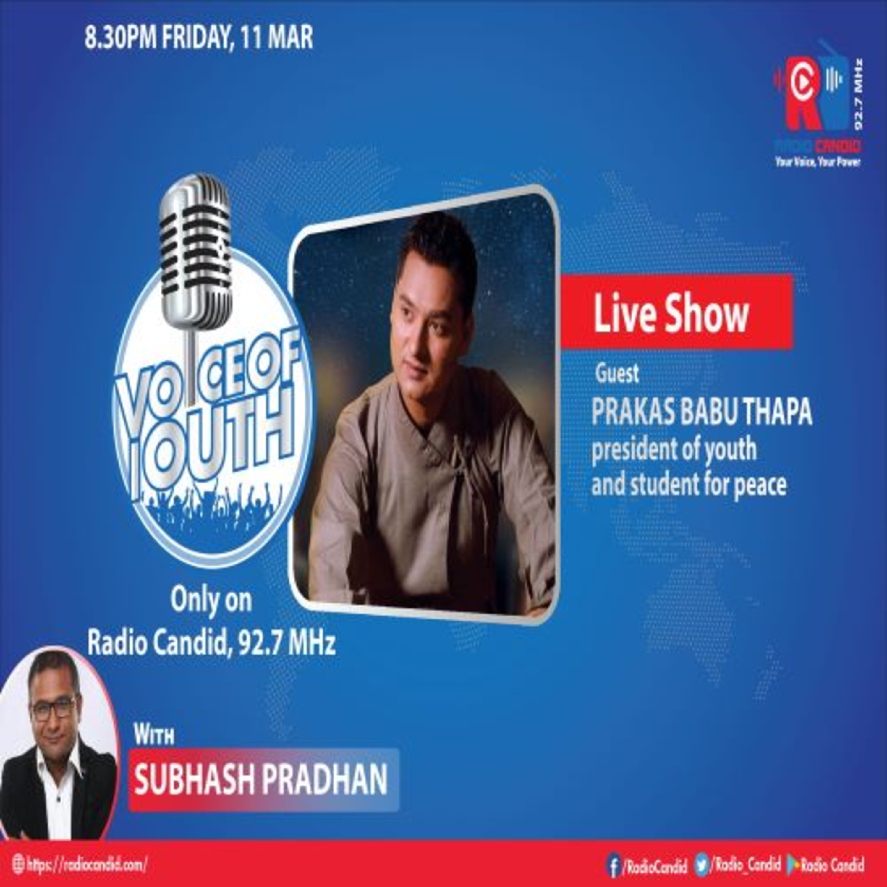 Voice-of-Youth-Prakash Babu Thapa-President Of Youth And Student For Peace episode artwork