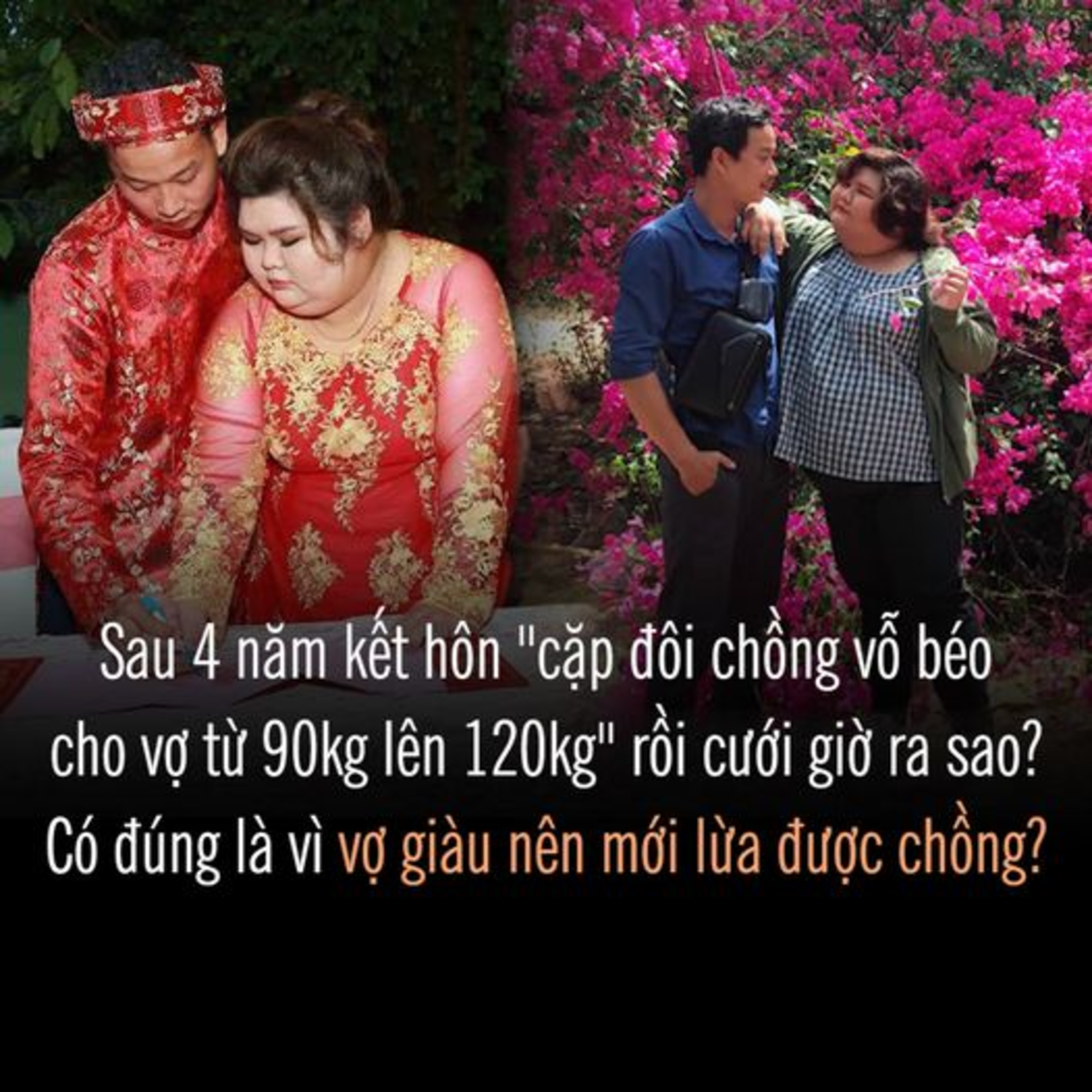  Sau 4 năm kết hôn "cặp đôi chồng vỗ béo cho vợ từ 90kg lên 120kg" rồi cưới giờ ra sao? Có đúng là vì vợ giàu nên mới lừa được chồng? episode artwork