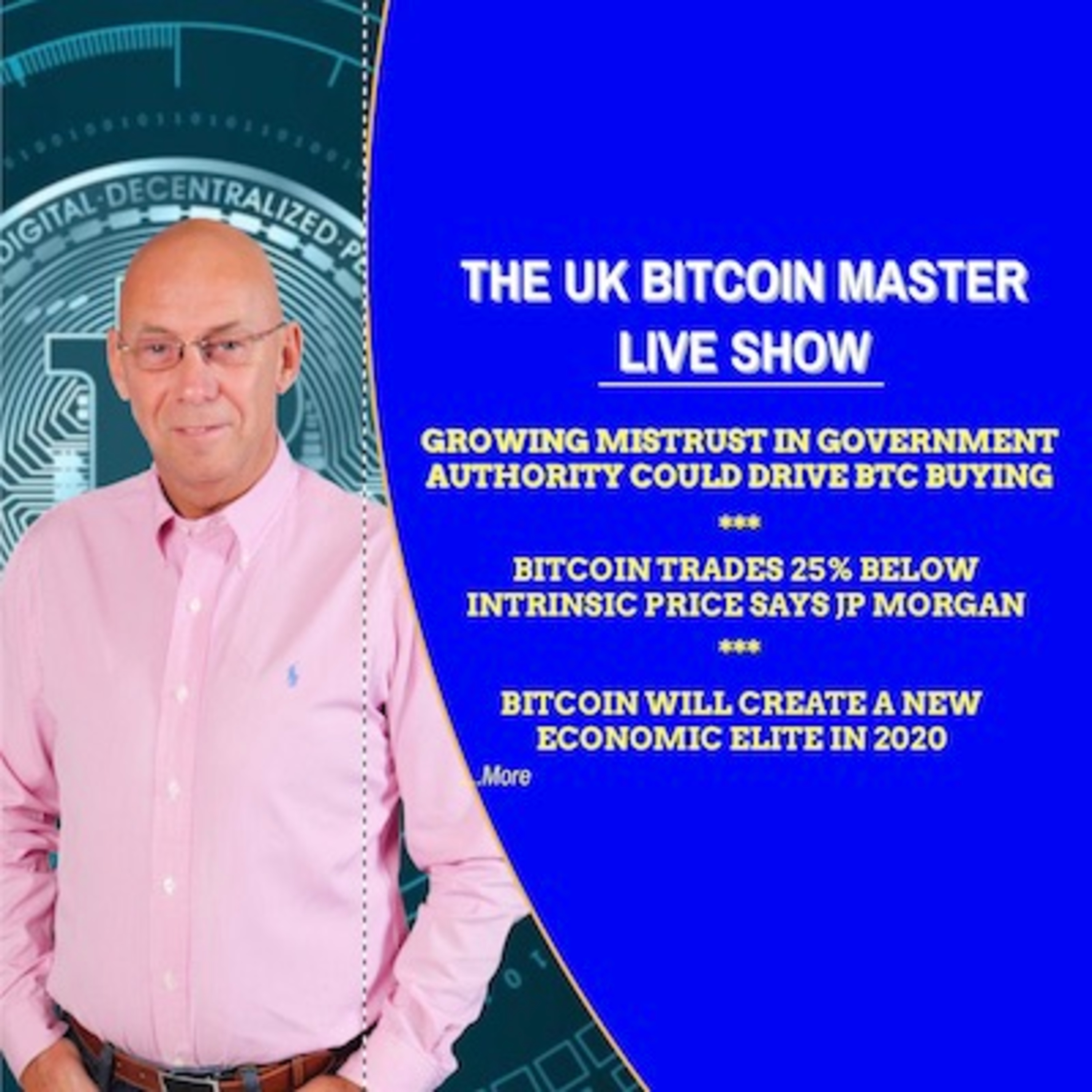 GROWING MISTRUST IN GOVS WILL BOOST BTC - JPM, BTC BELOW INTRINSIC PRICE - NEW BTC ECO ELITE IN 2020
