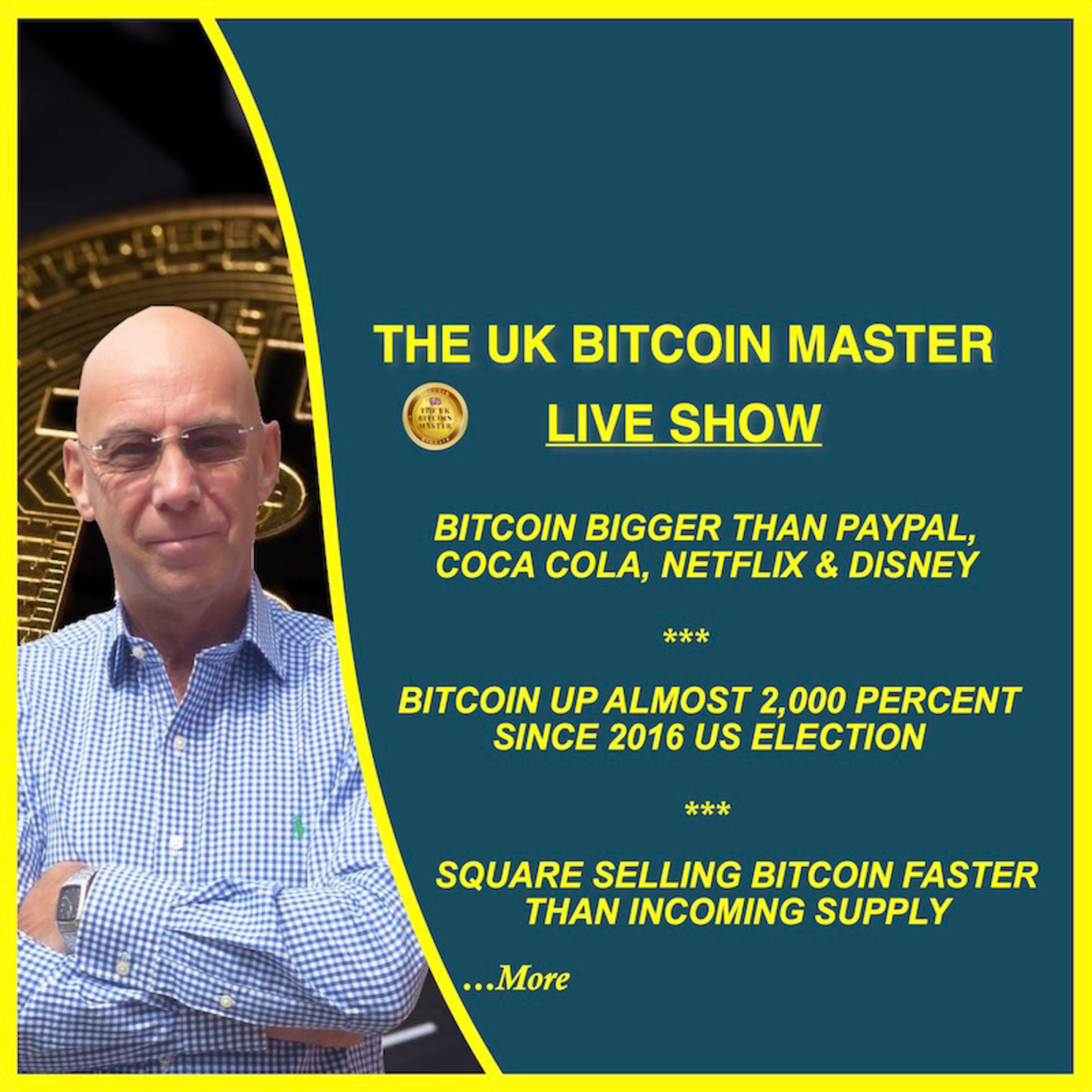 BTC BIGGER THAN NETFLIX DISNEY & MORE, BTC UP 2000% SINCE 2016 ELECTION, BTC SUPPLY CRISIS INCOMING