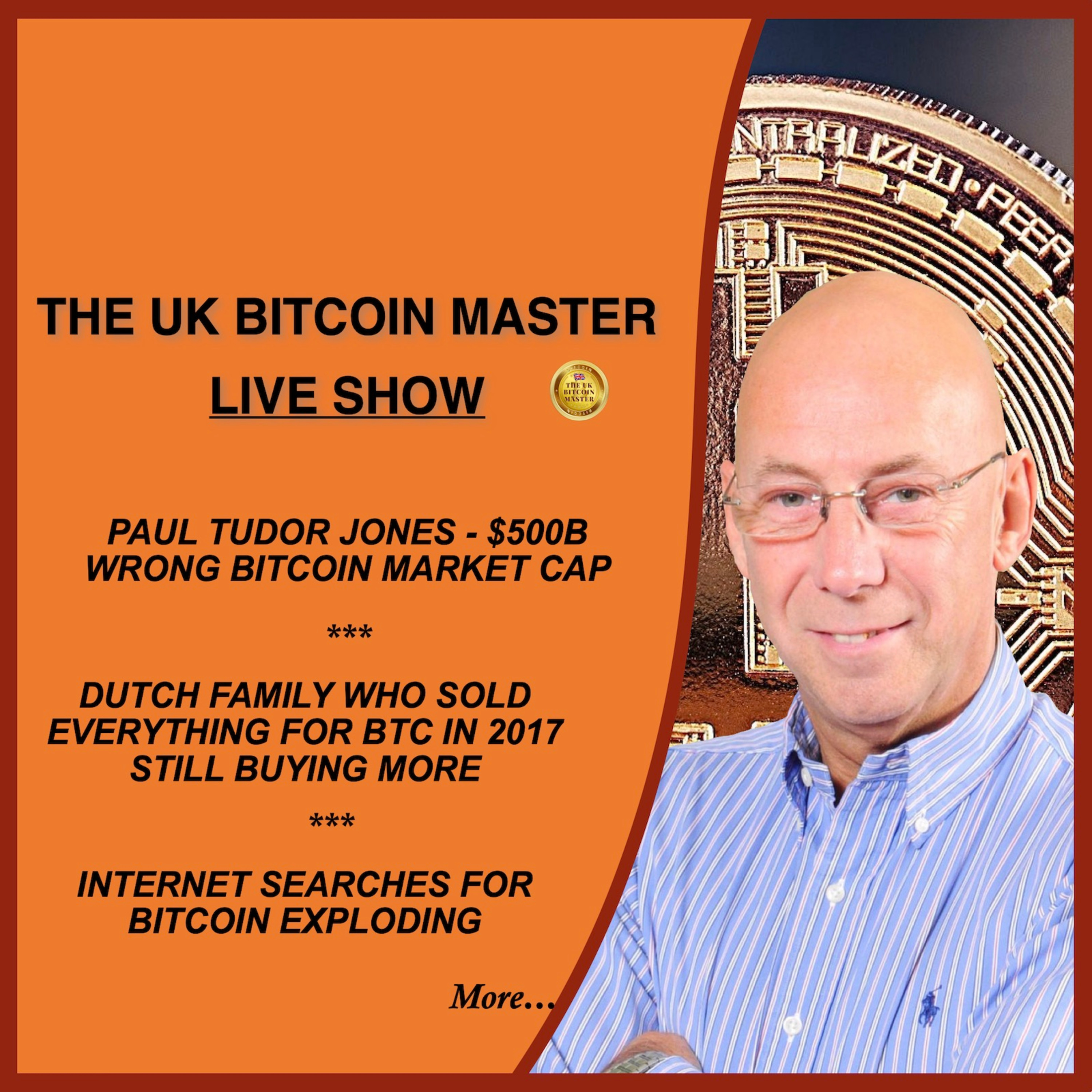 TUDOR JONES, $500B WRONG MARKET CAP - DUTCH FAMILY STILL BUYING BTC - WEB SEARCHES FOR BTC EXPLODING