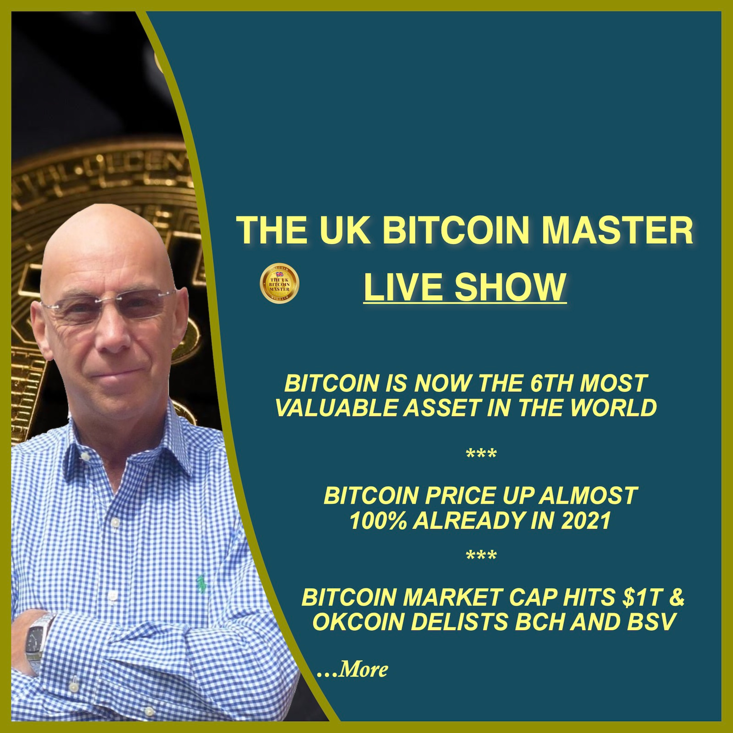 BTC 6TH MOST VALUABLE ASSET - BTC UP ALMOST 100% ALREADY IN 2021 - MIAMI MAYOR, TESLA JUST THE START