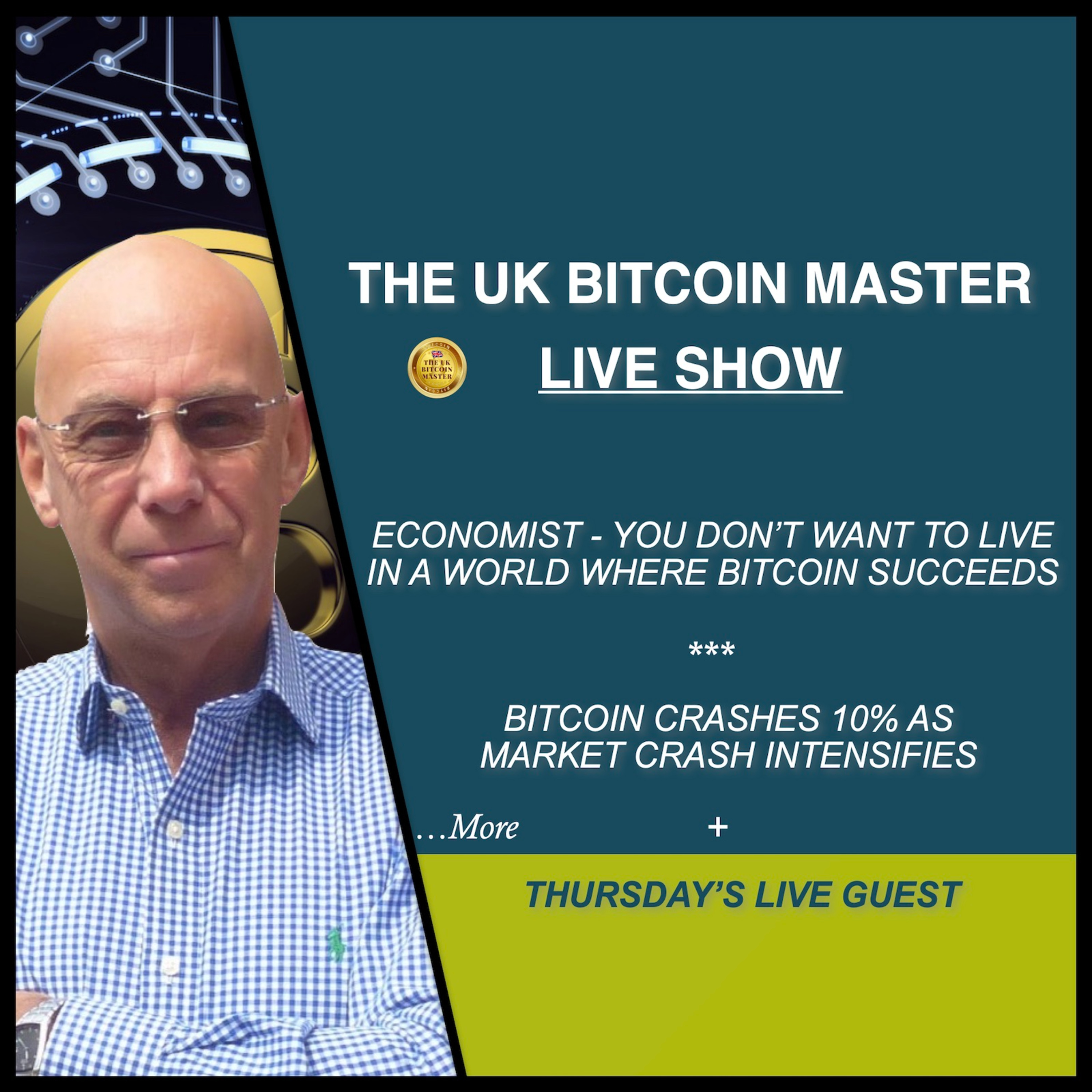 ECONOMIST - YOU WON'T WANT TO LIVE IN A WORLD WHERE BTC SUCCEEDS, BTC DROPS 10% AS CRASH INTENSIFIES