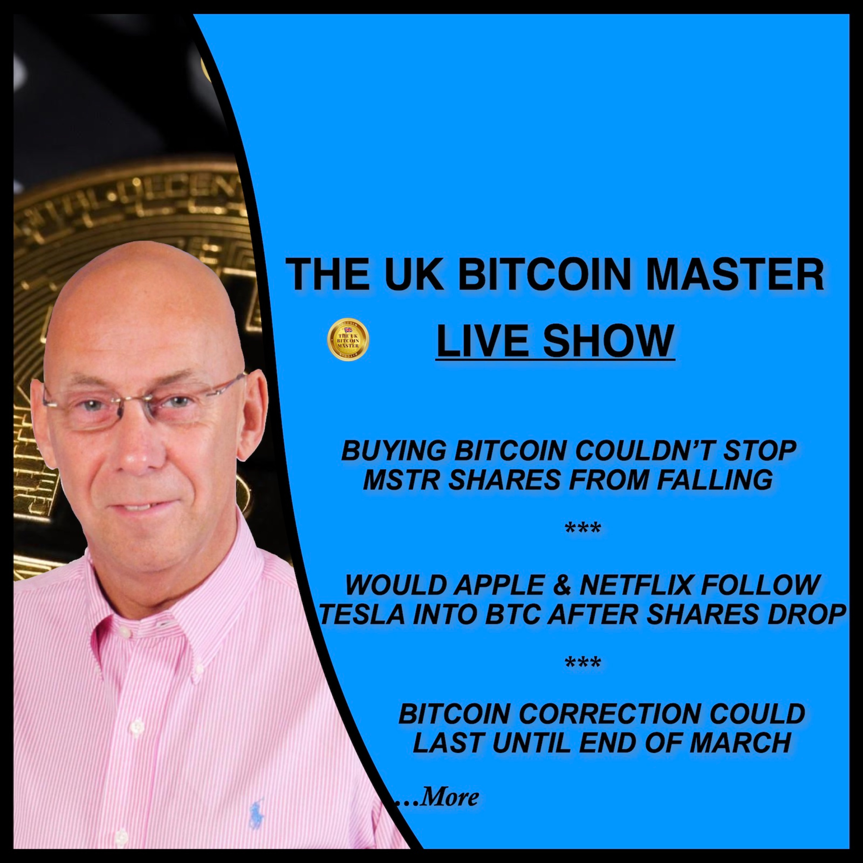 BOUGHT BTC BUT MSTR SHARES STILL CRASHED, TESLA PRICE DOWN SINCE BUYING BTC, CORRECTION TO END MARCH