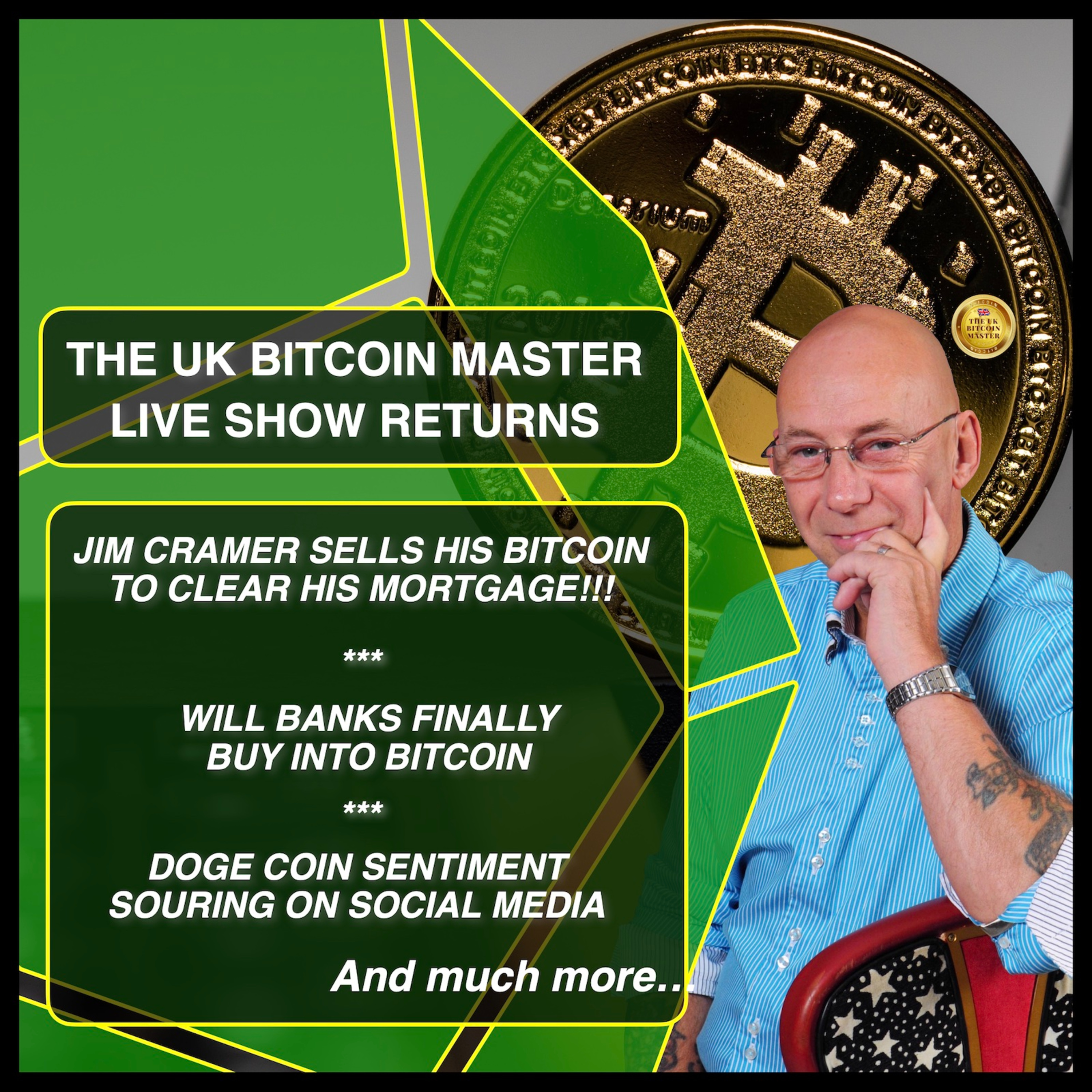 CRAMER MAY REGRET SELLING HIS BTC, WILL BANKS FINALLY BUY INTO BTC, SOCIAL MEDIA DOGE SENTMENT SOURS