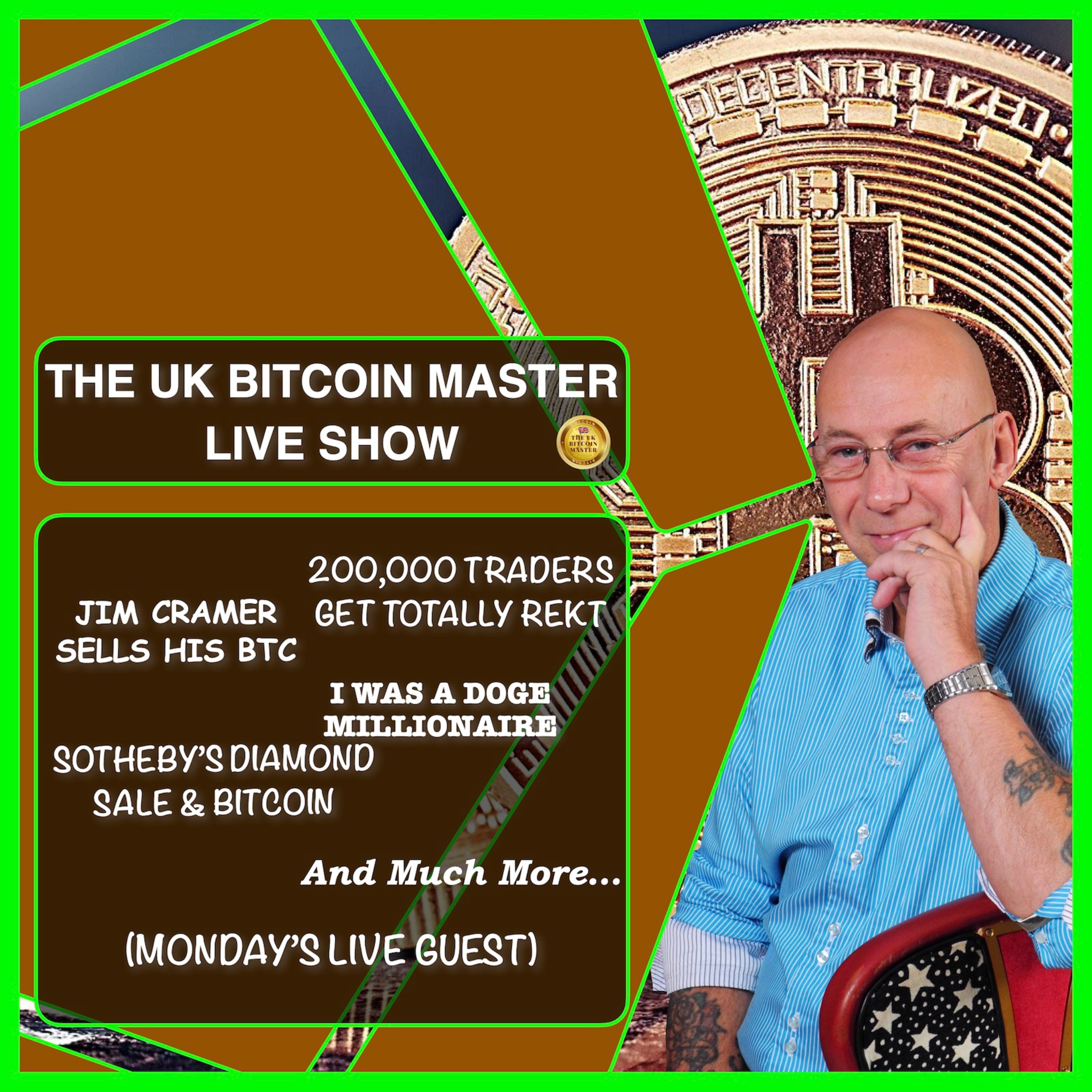 CRAMER SELLS HIS BITCOIN - TRADERS REKT - I WAS A DOGE MILLIONAIRE - SOTHEBY’S & BTC - AND MORE...
