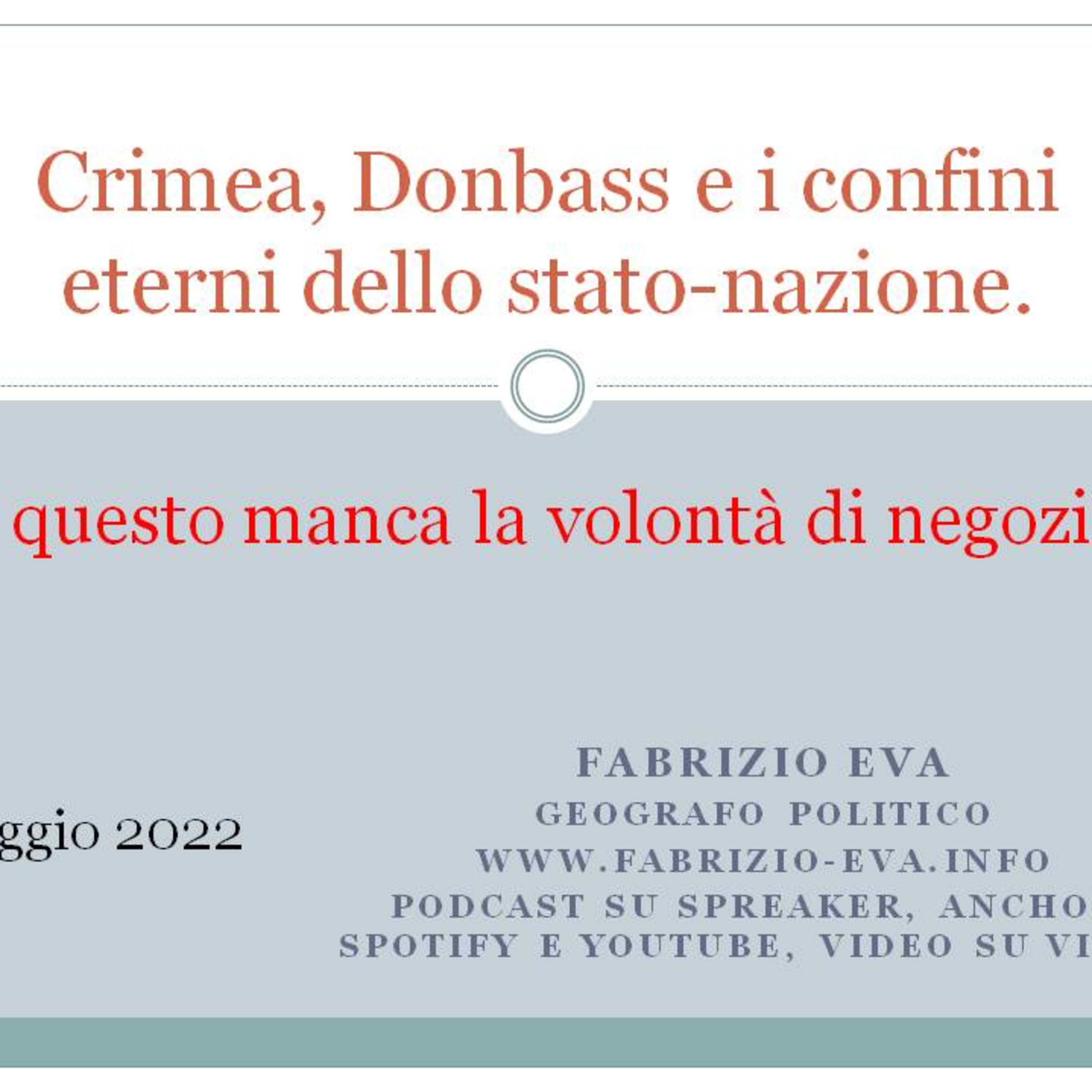 La geopolitica di Fabrizio Eva