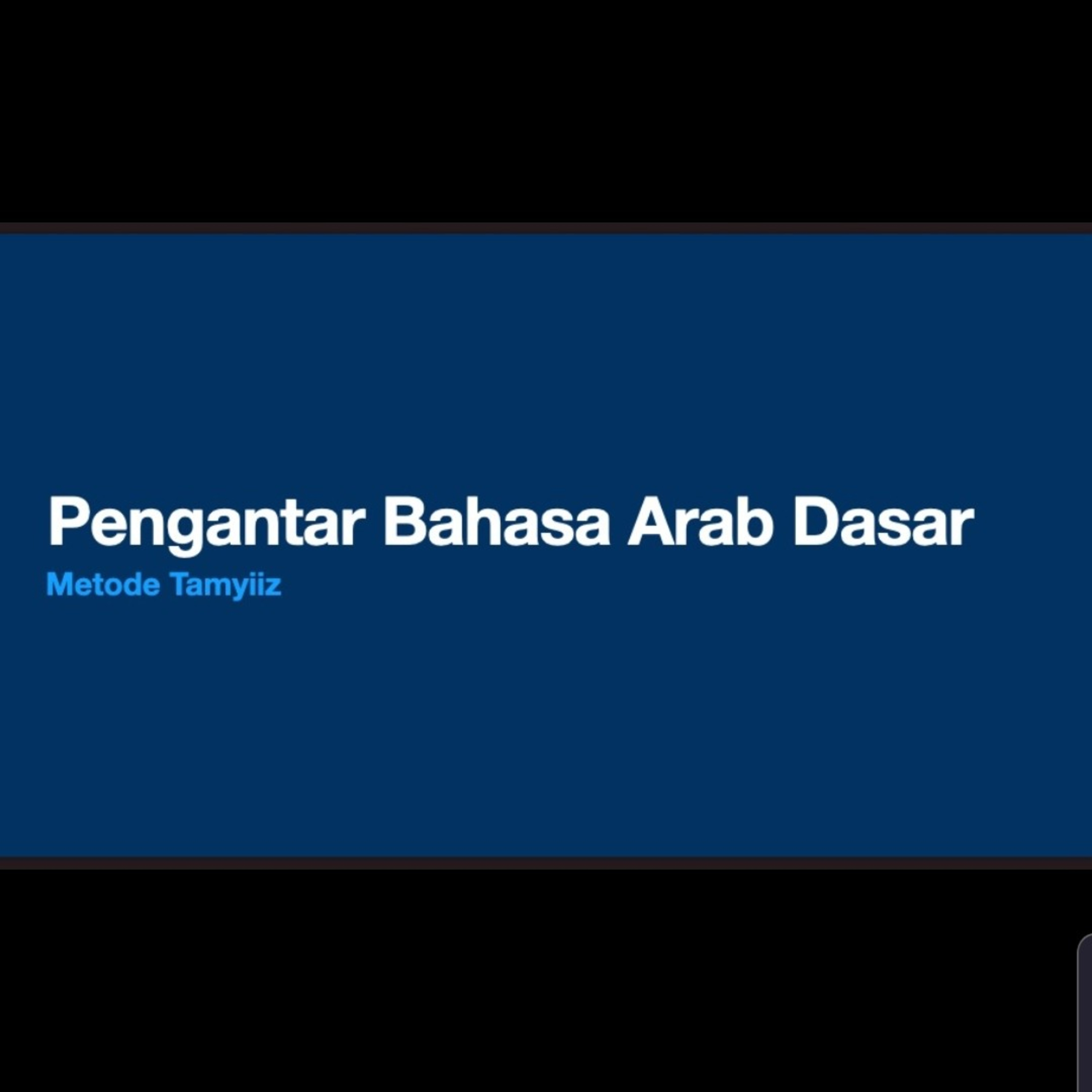 Belajar Bahasa Arab Dasar untuk Pemula