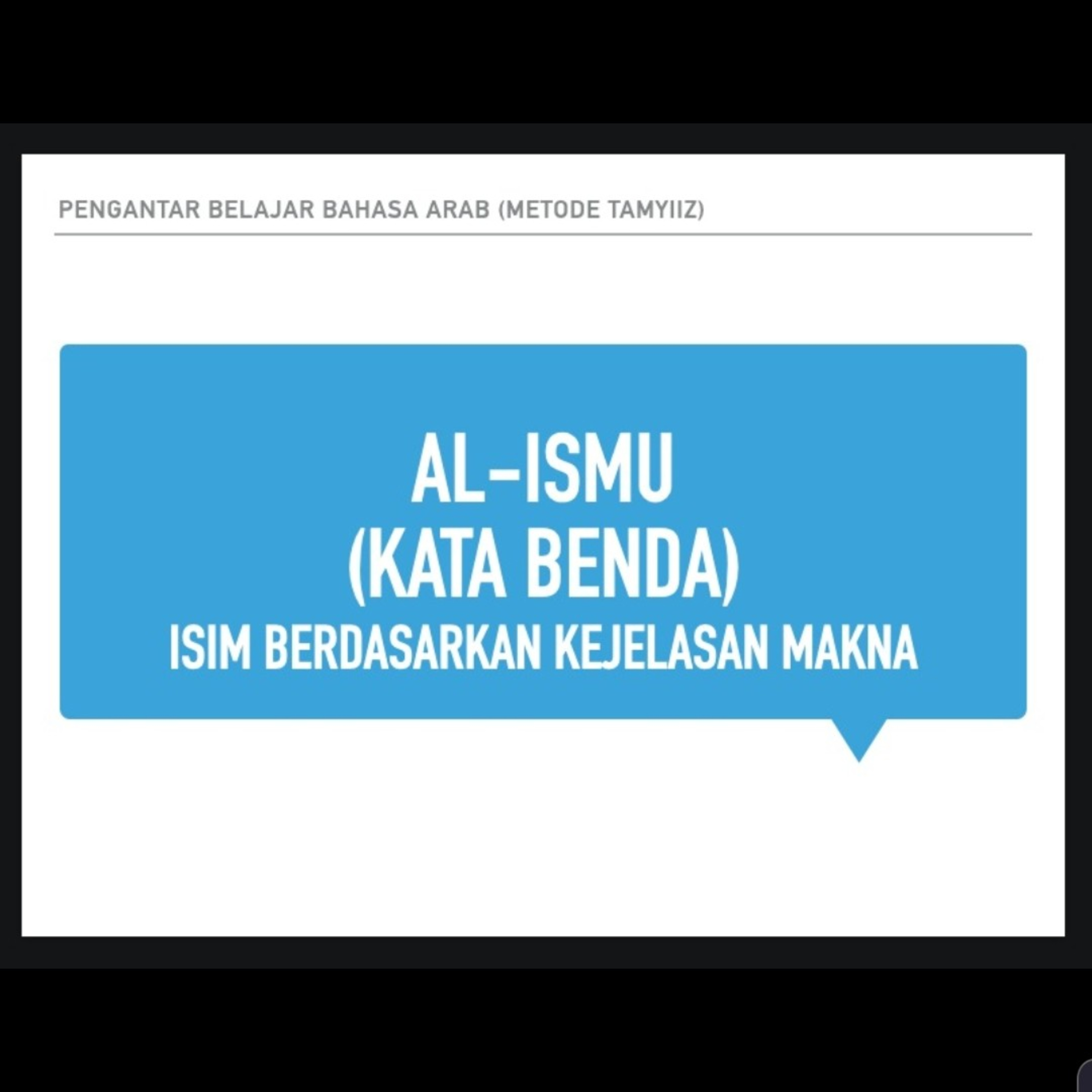 Belajar Bahasa Arab Dasar untuk Pemula