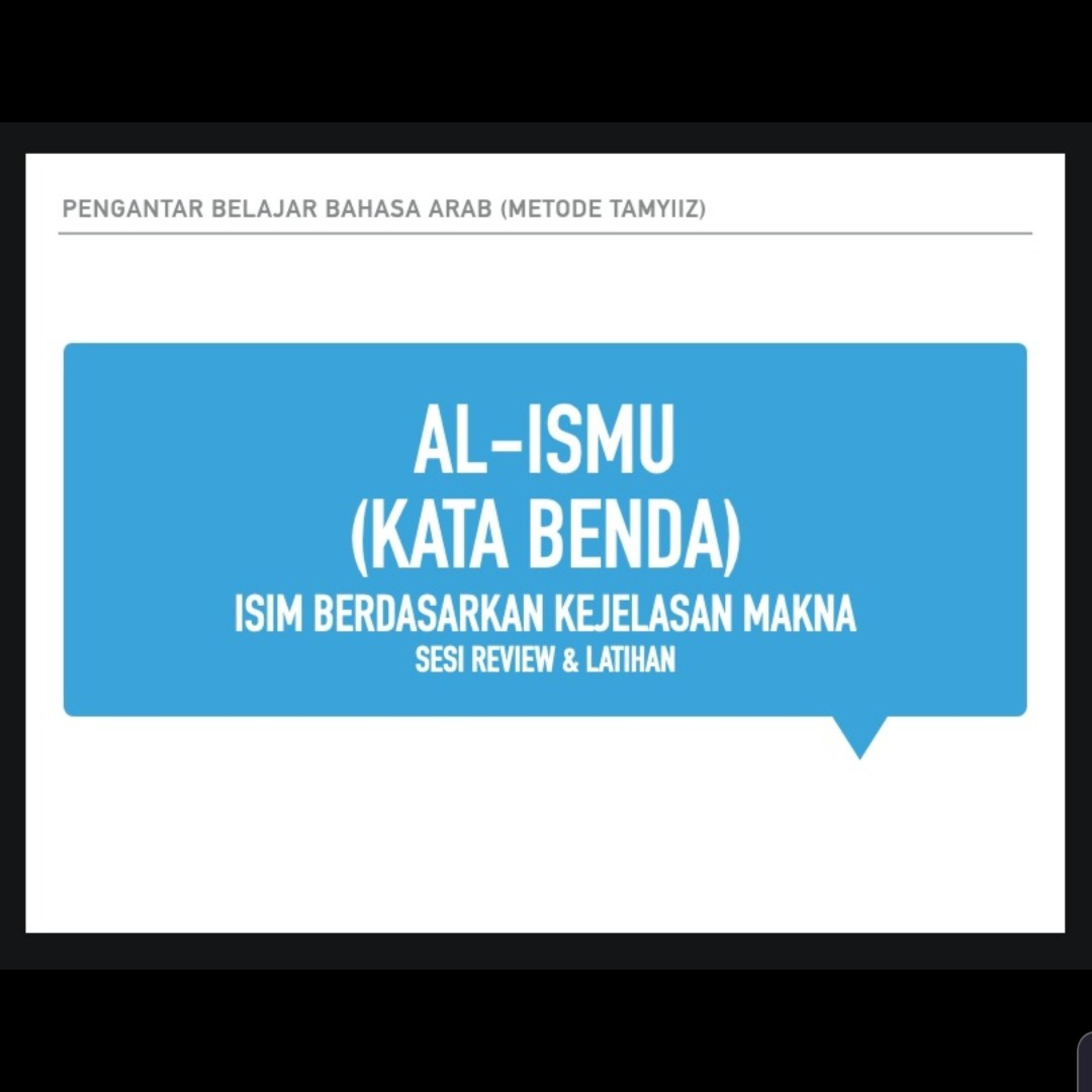 Belajar Bahasa Arab Dasar untuk Pemula