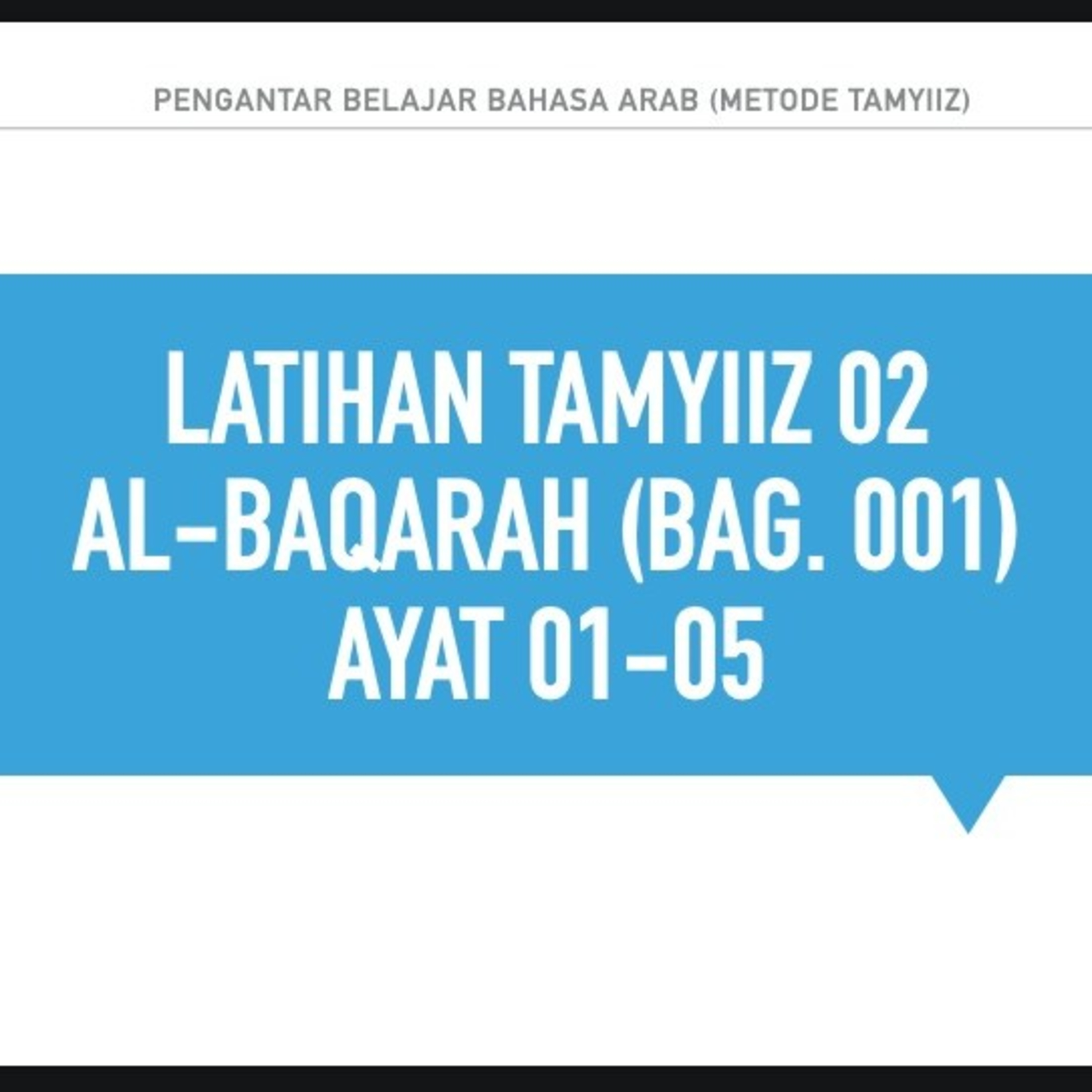 Belajar Bahasa Arab Dasar untuk Pemula