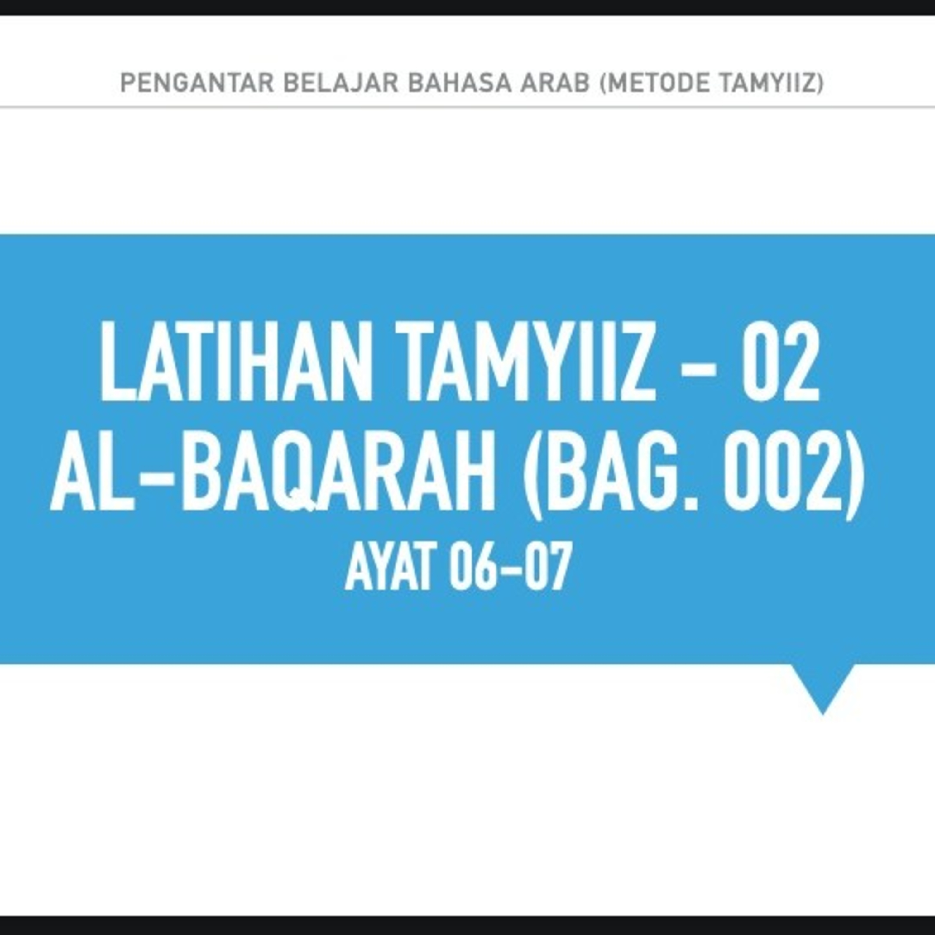 Belajar Bahasa Arab Dasar untuk Pemula