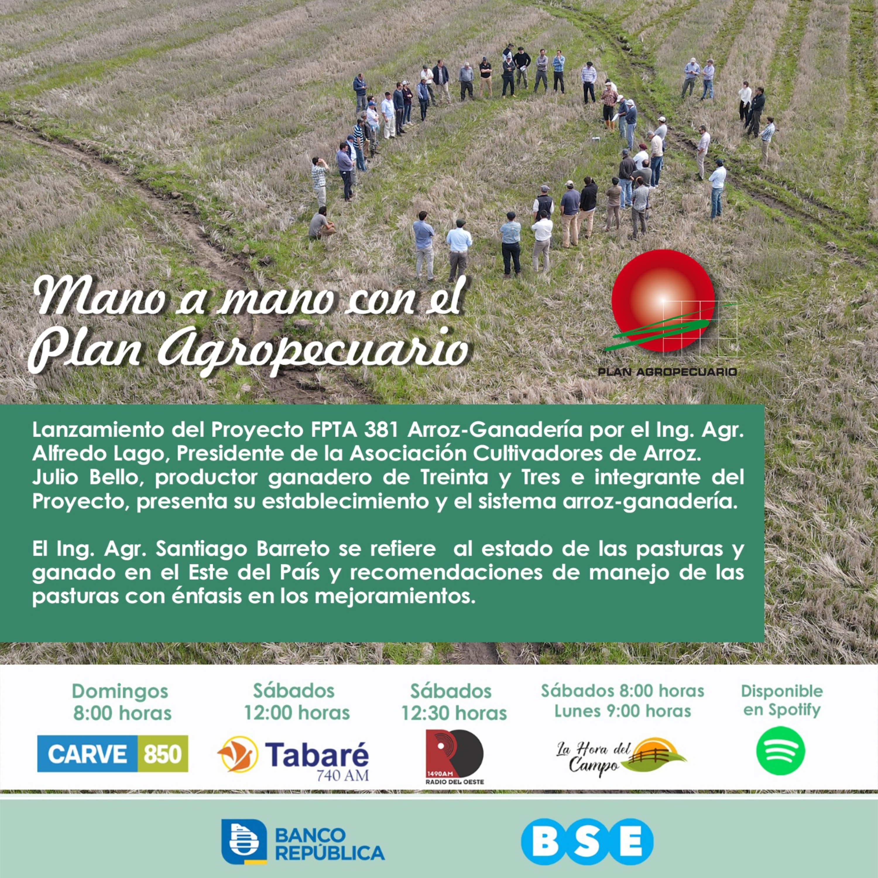 Mano a Mano con el Plan Agropecuario