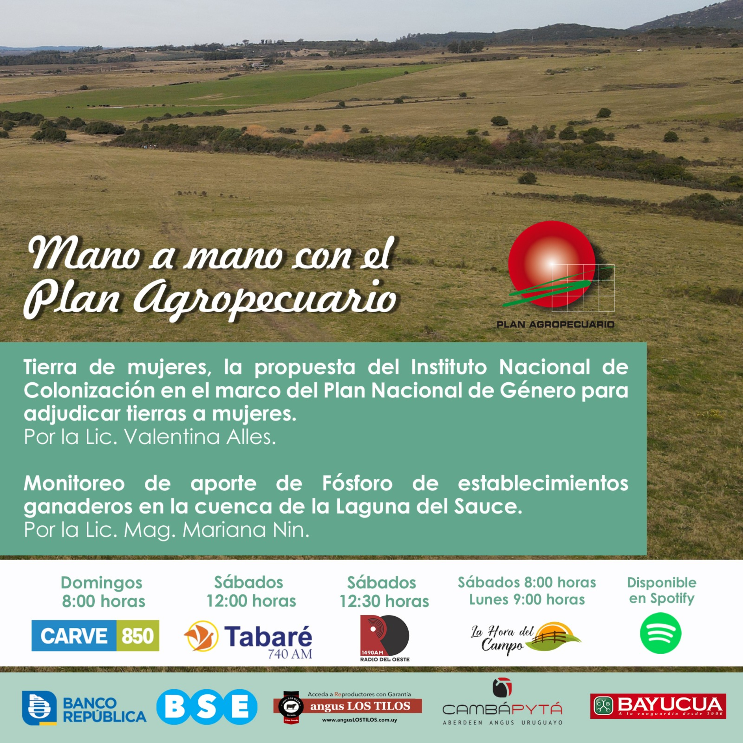 Mano a Mano con el Plan Agropecuario