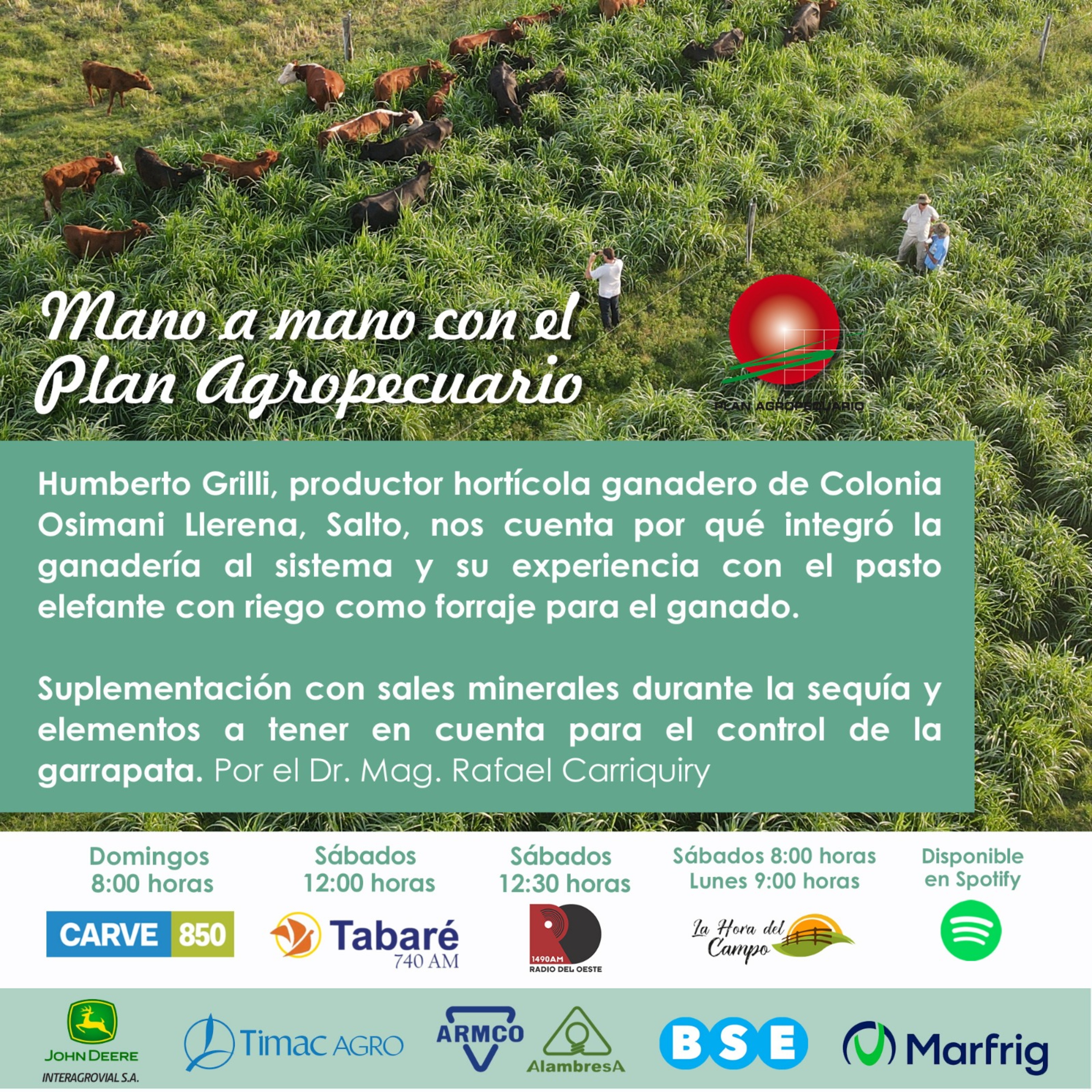 Mano a Mano con el Plan Agropecuario