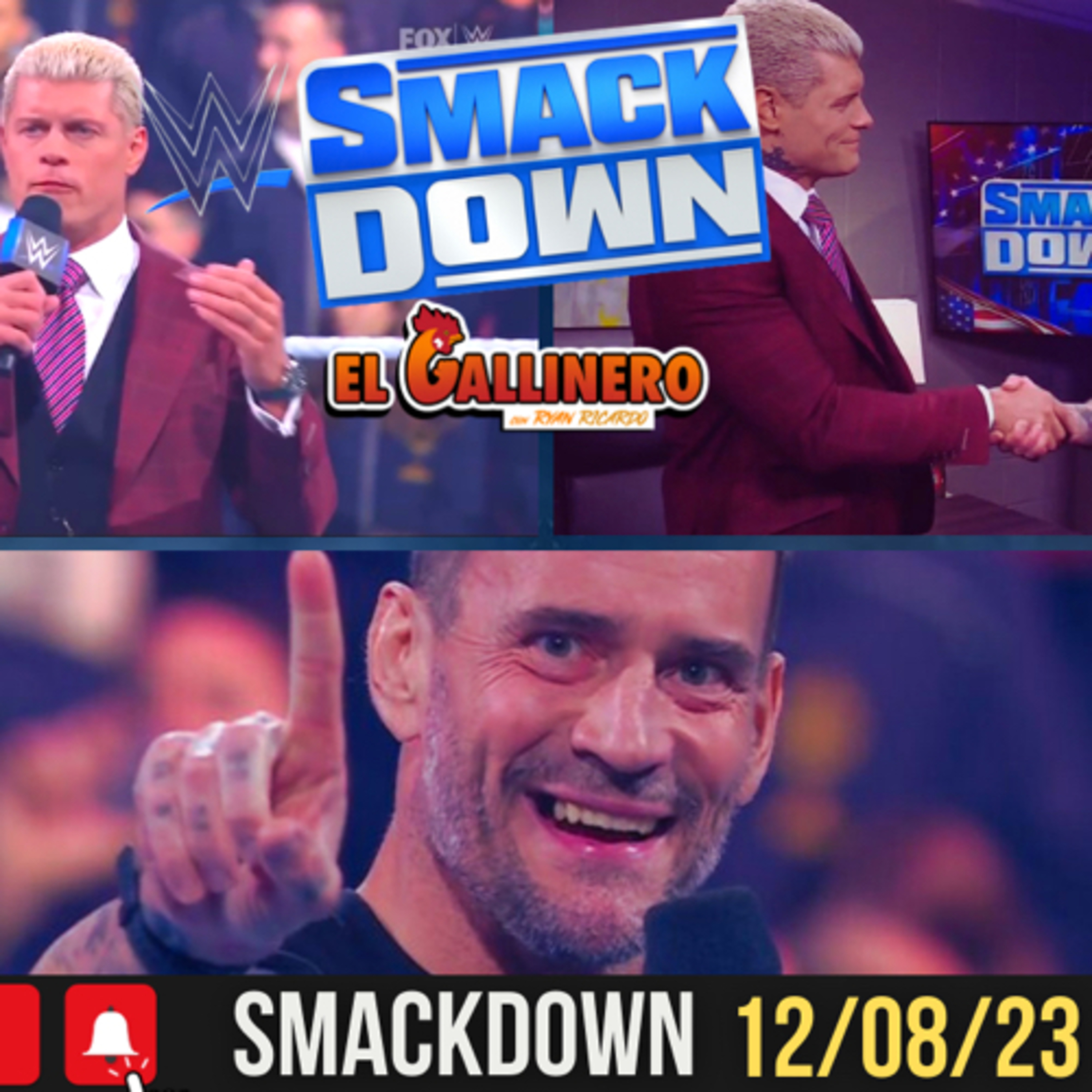 CM PUNK MANDA FUEGO🔥 A TODOS! #Smackdown Postshow 12 Diciembre 2023  episode artwork