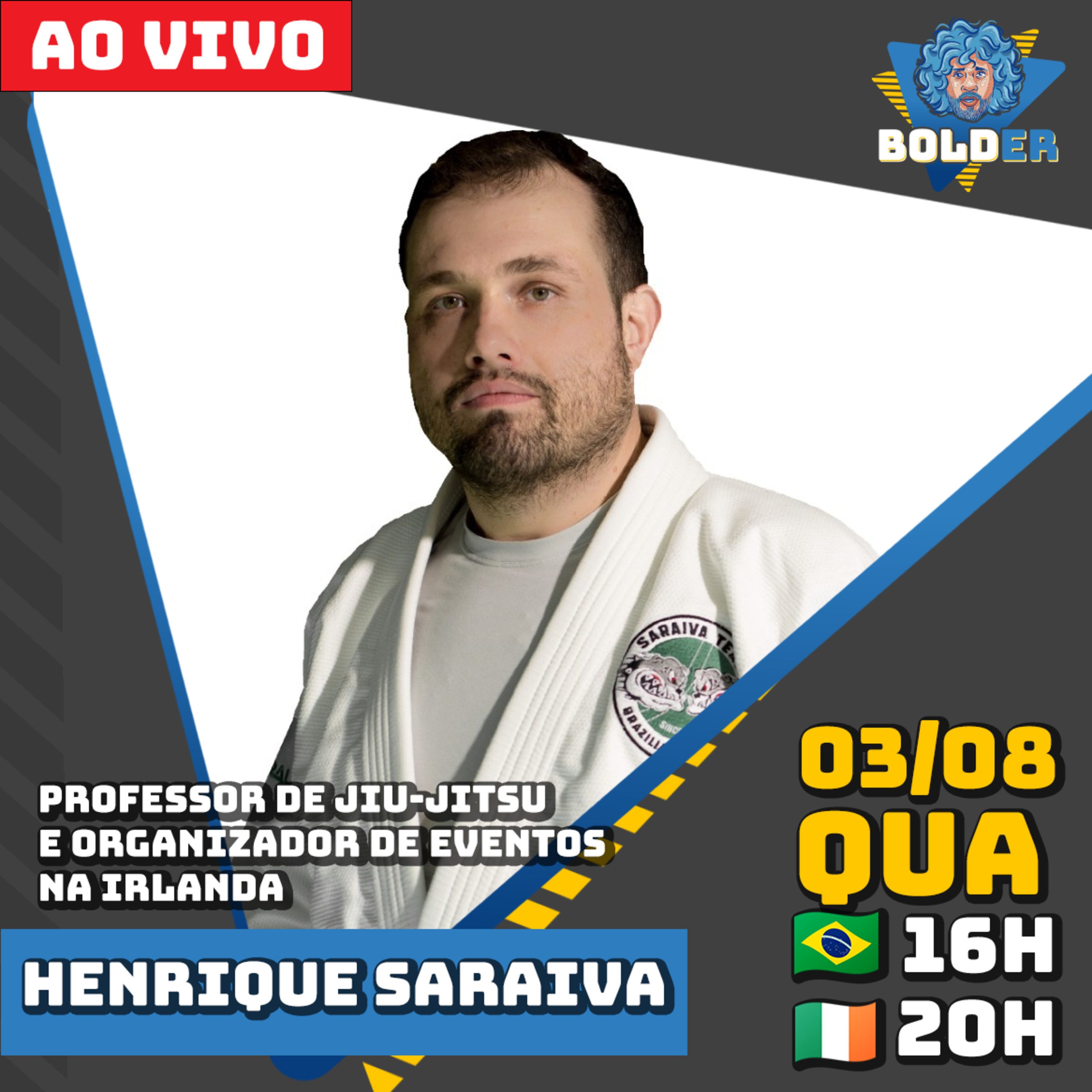 Professor de JIU-JITSU NA IRLANDA - Henrique Saraiva | Bolder Podcast 128 episode artwork