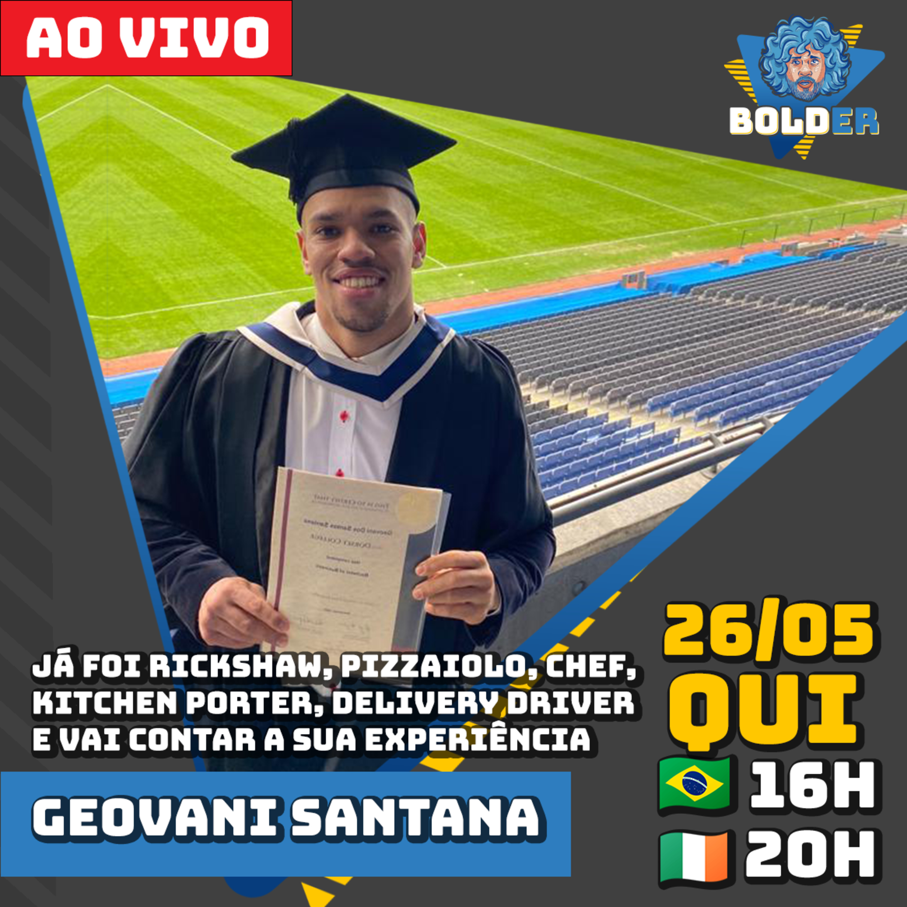 Você vai ter todas essas profissões na Irlanda - Geovani Santana | Bolder Podcast 97 episode artwork