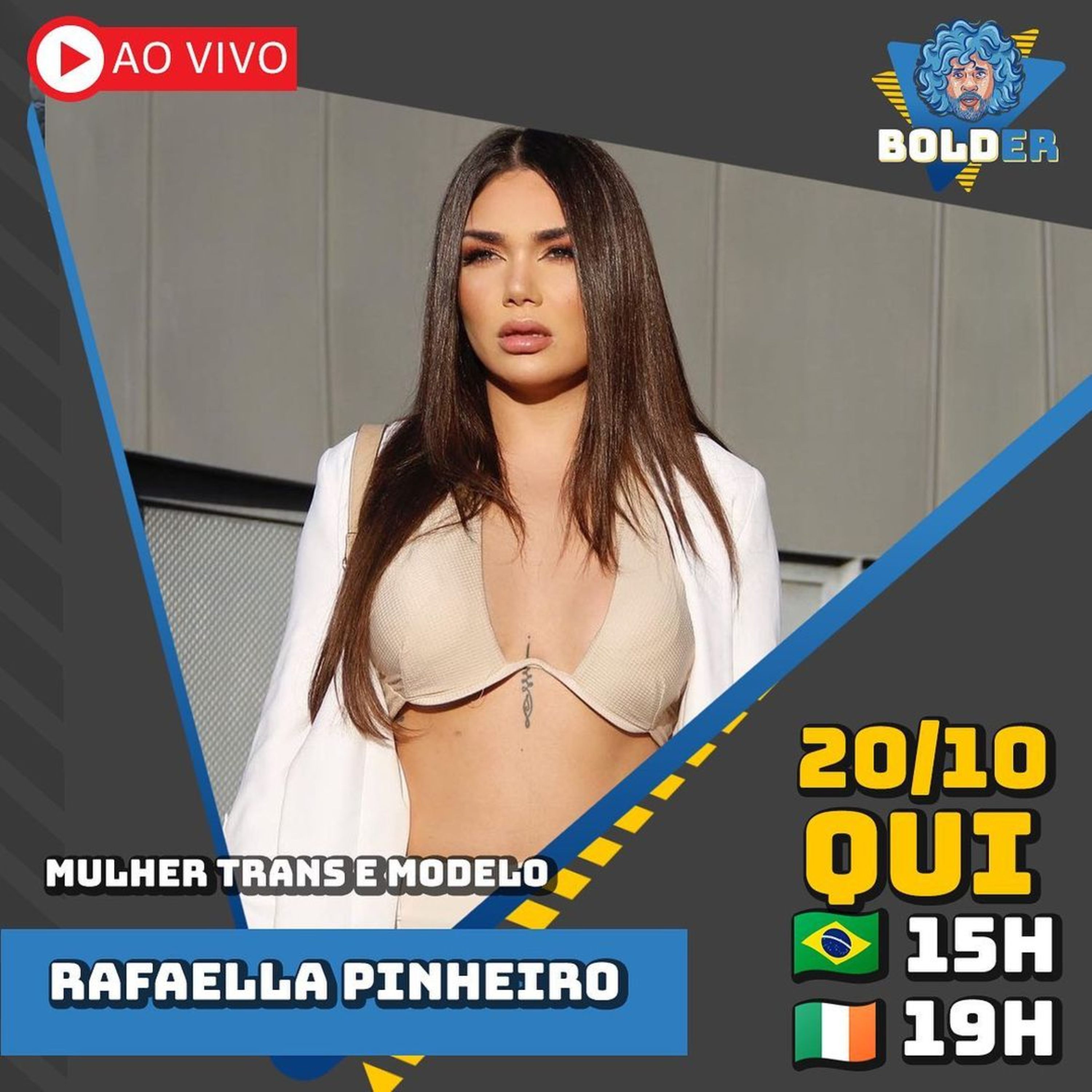 Mulher Trans e Modelo na Irlanda - Rafaella Pinheiro | Bolder Podcast 160 episode artwork