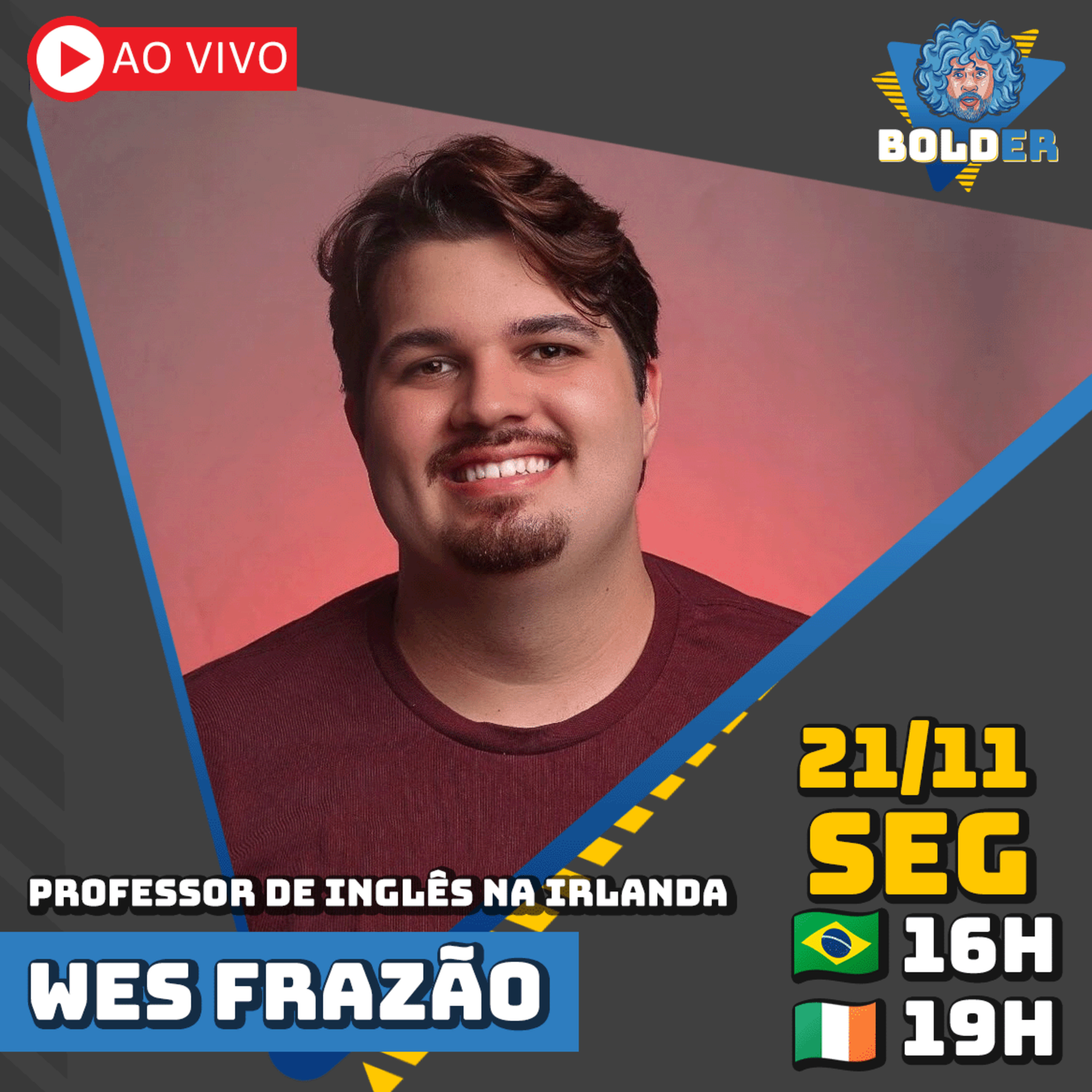 PROFESSOR DE INGLÊS NA IRLANDA - Wes Frazão | Bolder Podcast 174 episode artwork