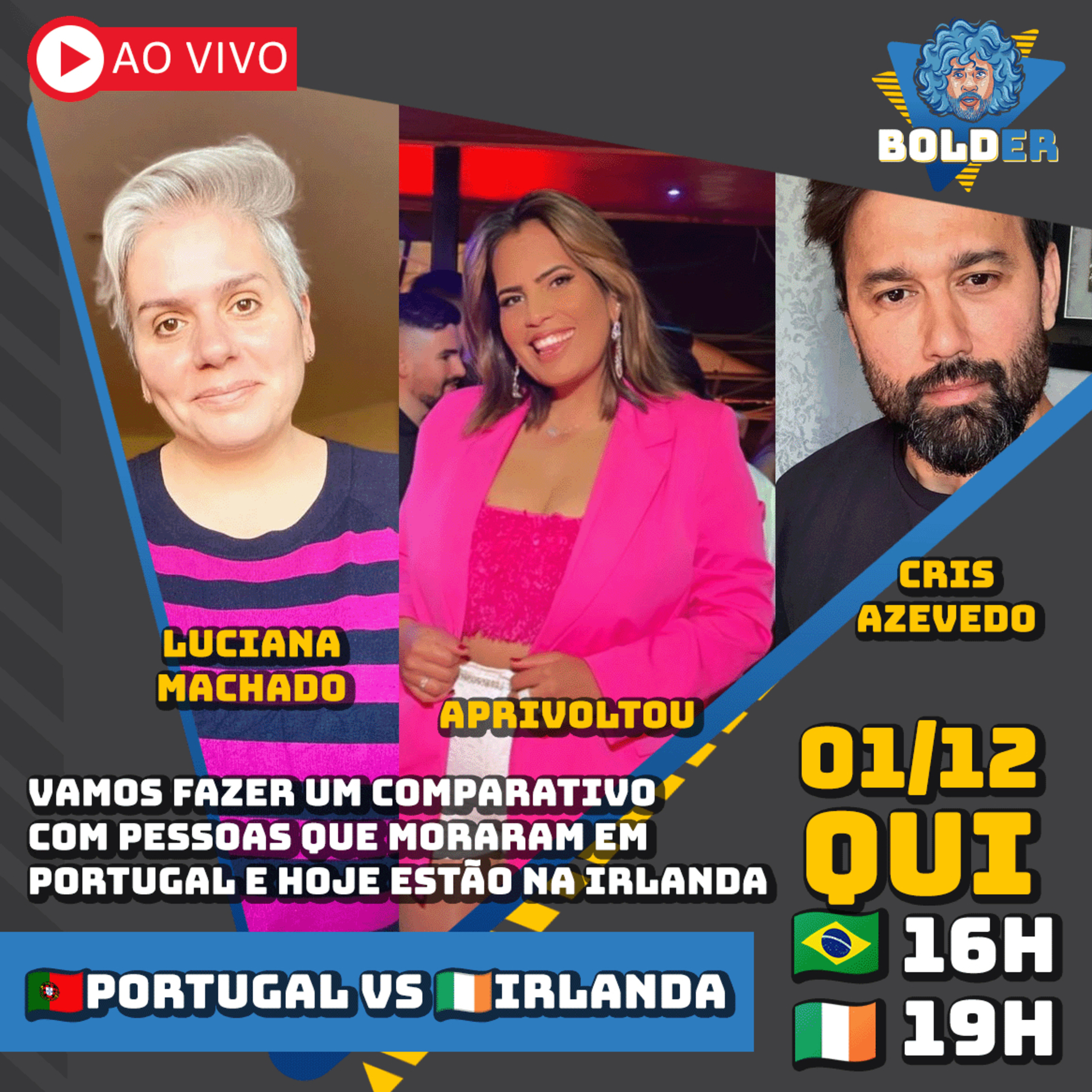 🇵🇹 PORTUGAL x 🇮🇪 IRLANDA - Qual o Melhor para Viver? | Bolder Podcast 178 episode artwork