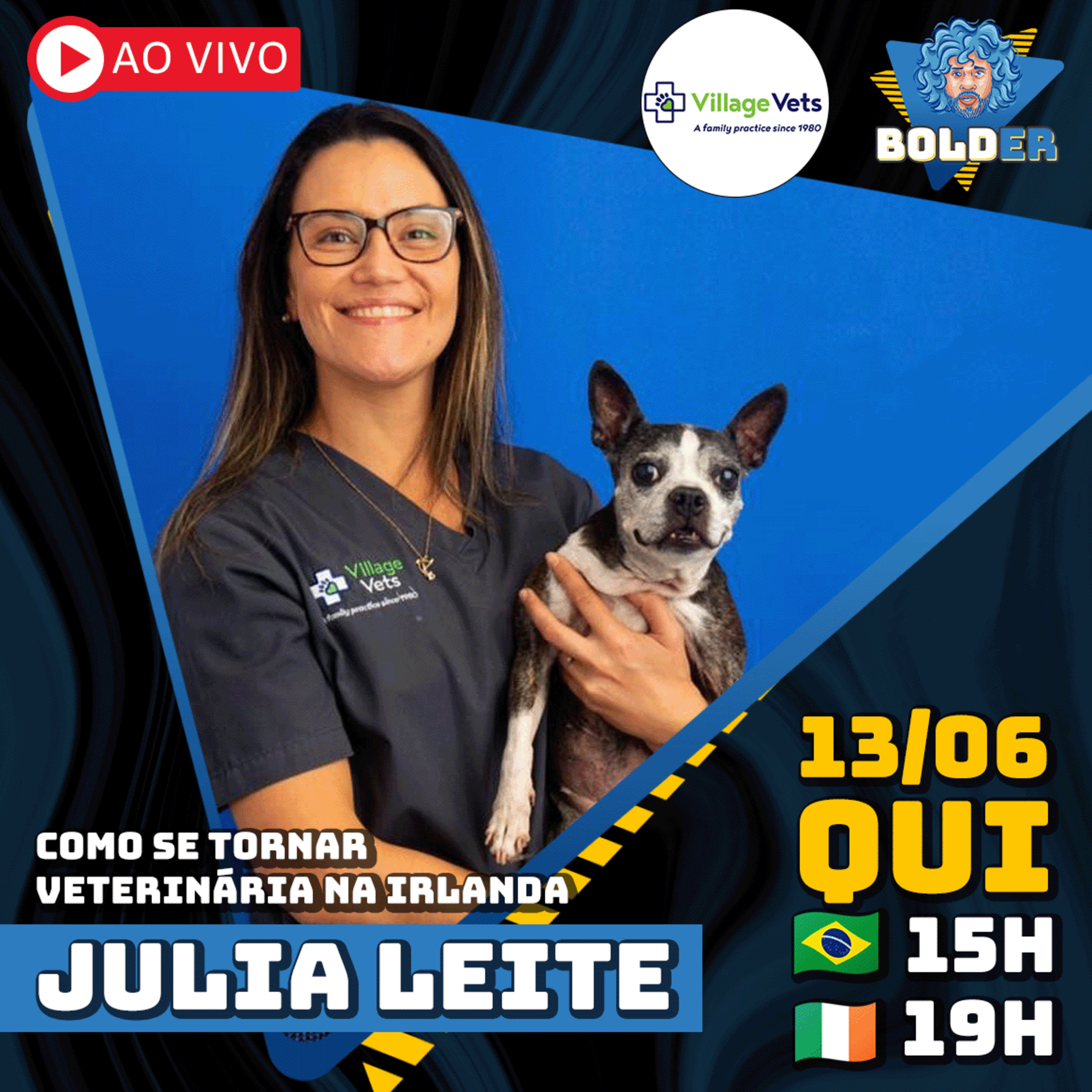 COMO É SER VETERINÁRIA NA IRLANDA - Julia Leite | Bolder Podcast 341 episode artwork